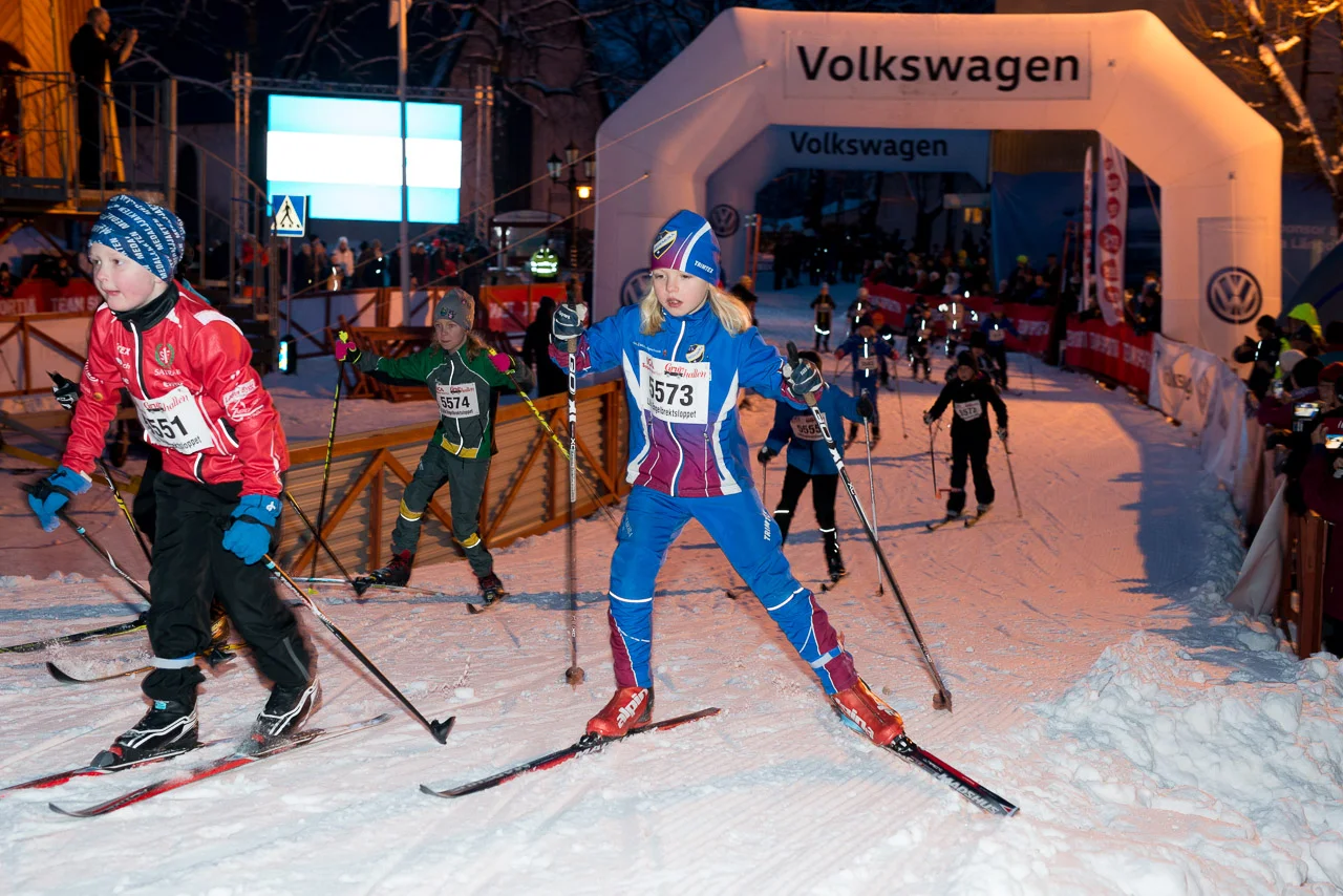 Starten har gått i Lilla Engelbrektsloppet.