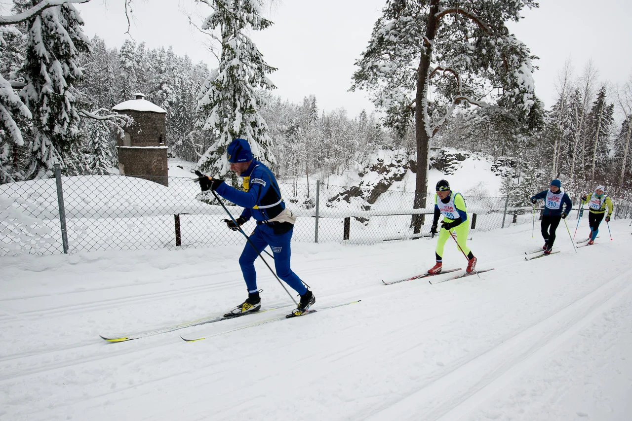 På väg uppför Volkswagen backen i Klackberg. Engelbrektsloppet 60 km.