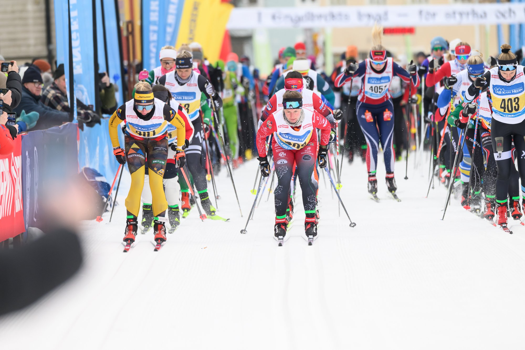 Det traditionella Kristinaloppet och Engelbrektsloppet 30 blev en ren skidpropaganda