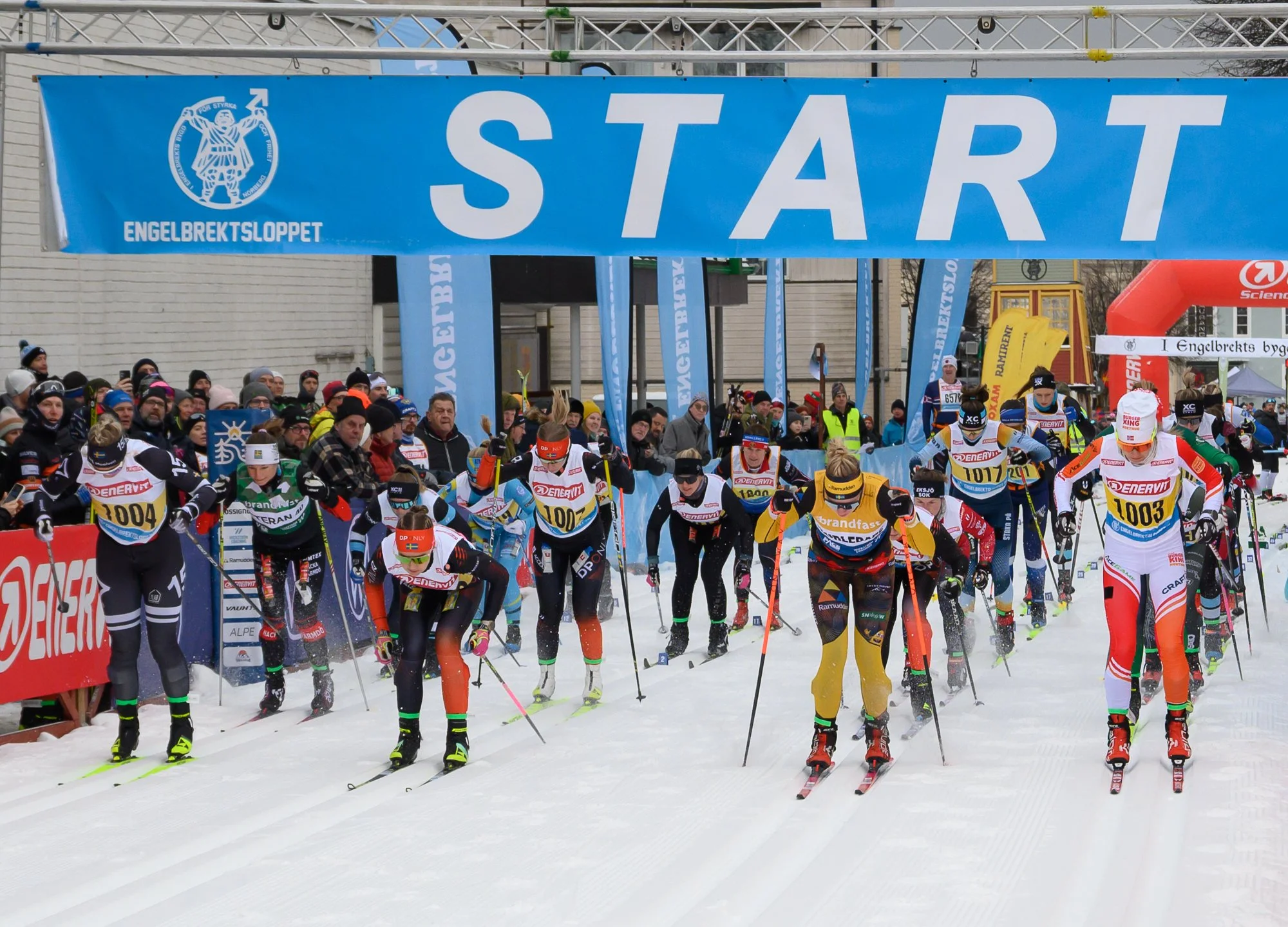 Vinterveckan avslutades med det traditionella huvudloppet, Engelbrektsloppet 60 
