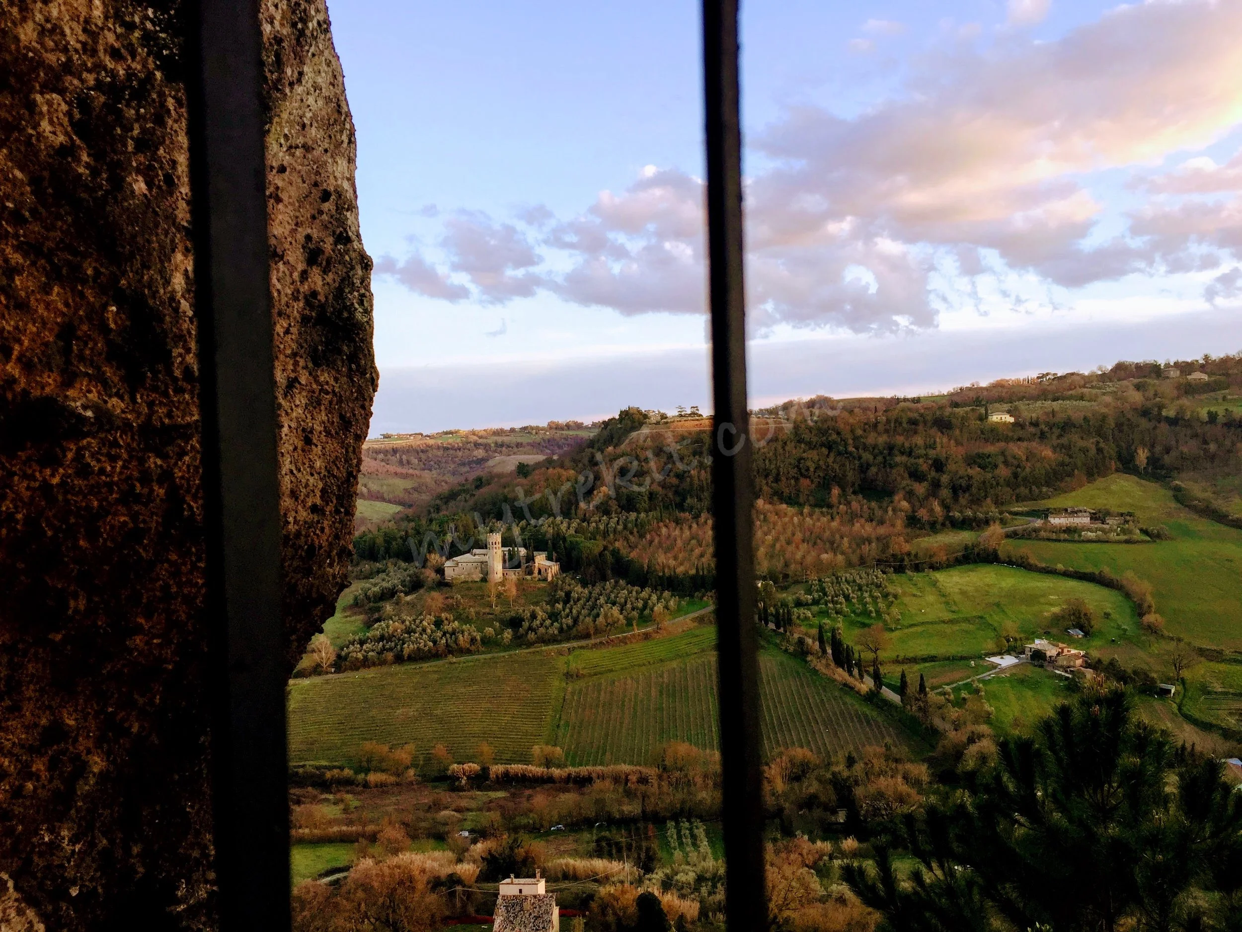 The view from inside the town’s tunnels.