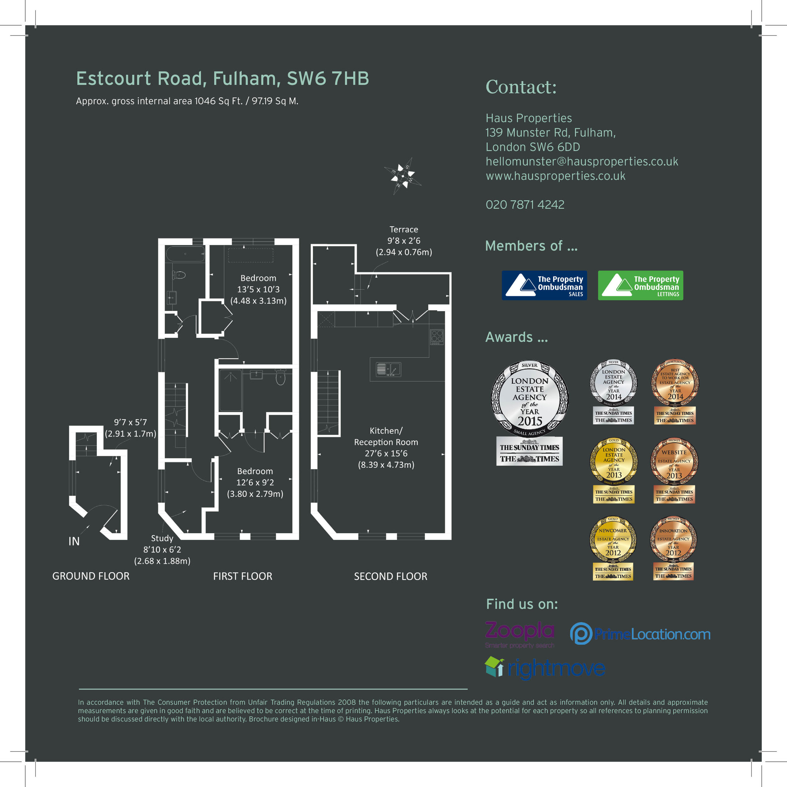 Floor plan in brochure