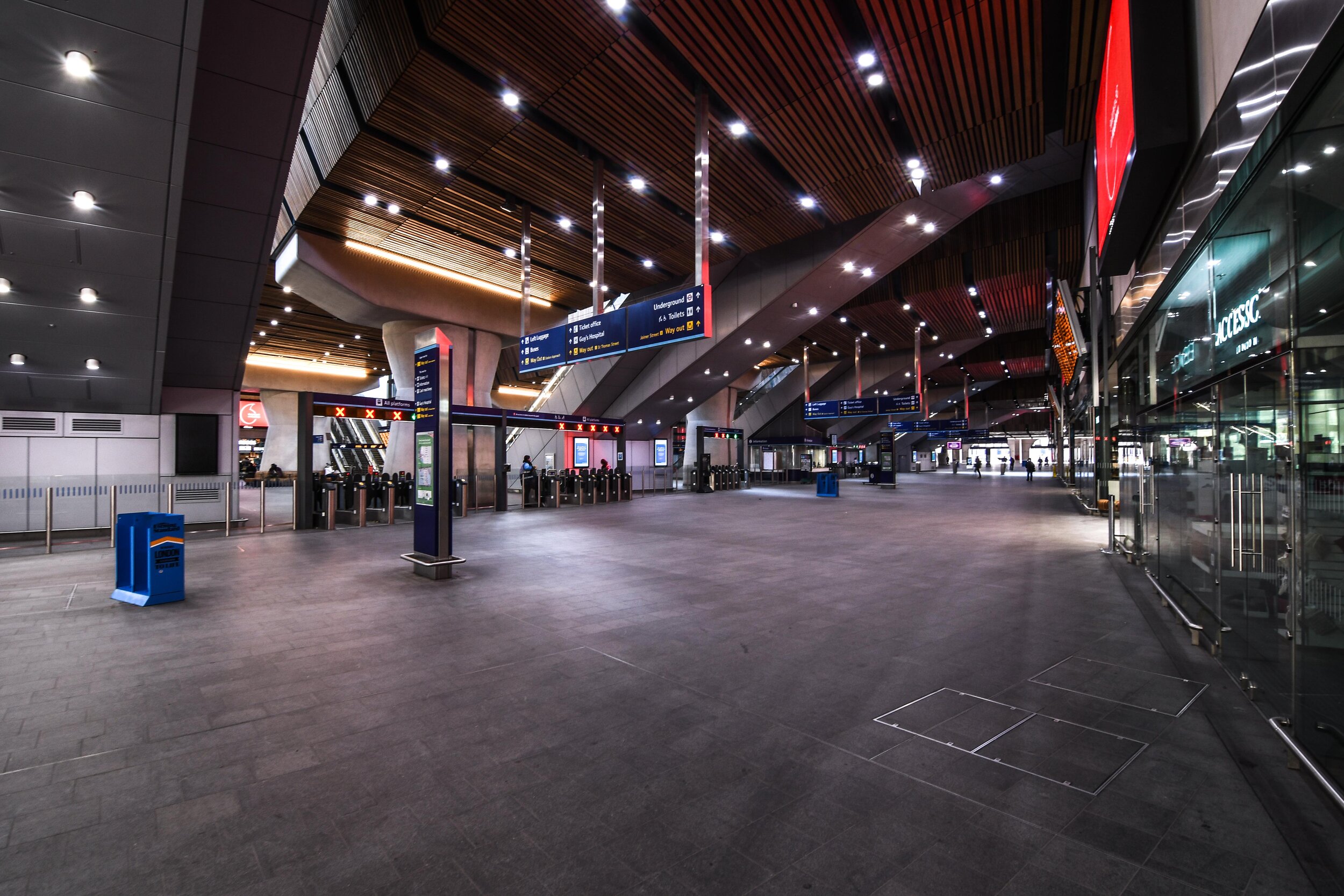 Inside London Bridge Station