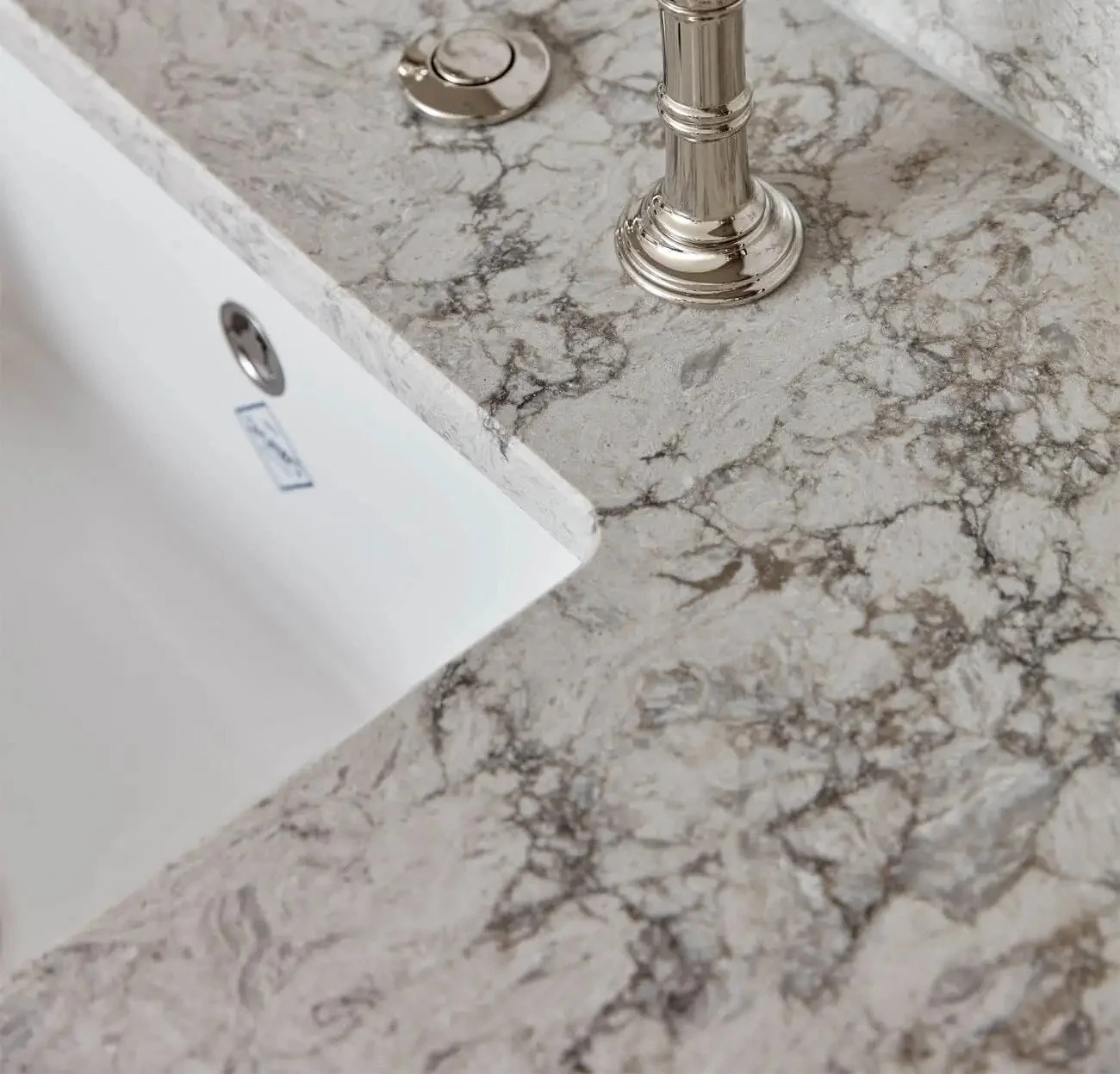 Close-up of a kitchen granite worktop