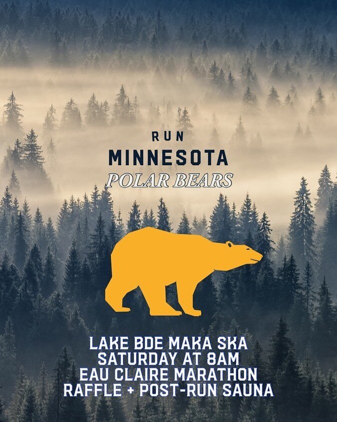 Kick off the new year with a run, raffle and post run sauna!

Join Run Minnesota and special guest Eau Claire Marathon this Saturday at Bde Maka Ska. 

More info at the link in bio. 

😎 @ecmarathon 
#runminnesota