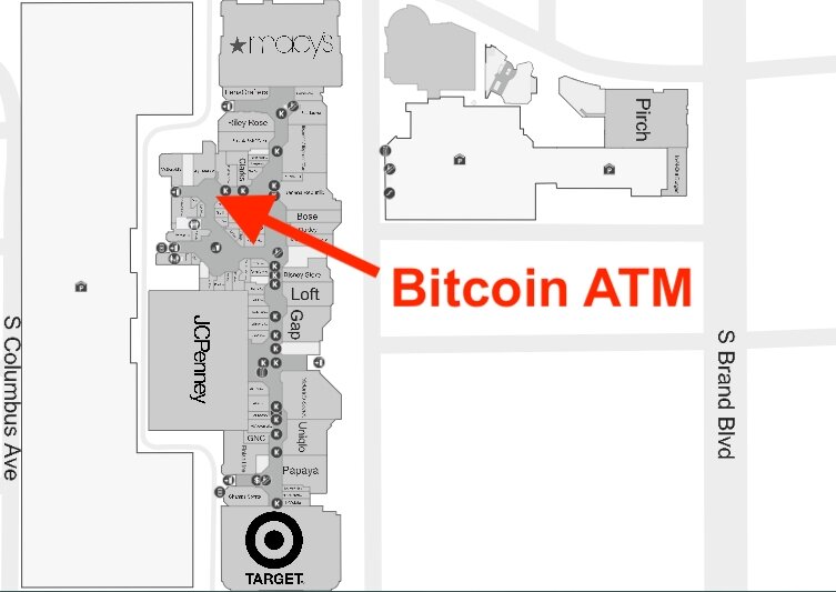Glendale, CA - Glendale Galleria — Nova Bitcoin ATM