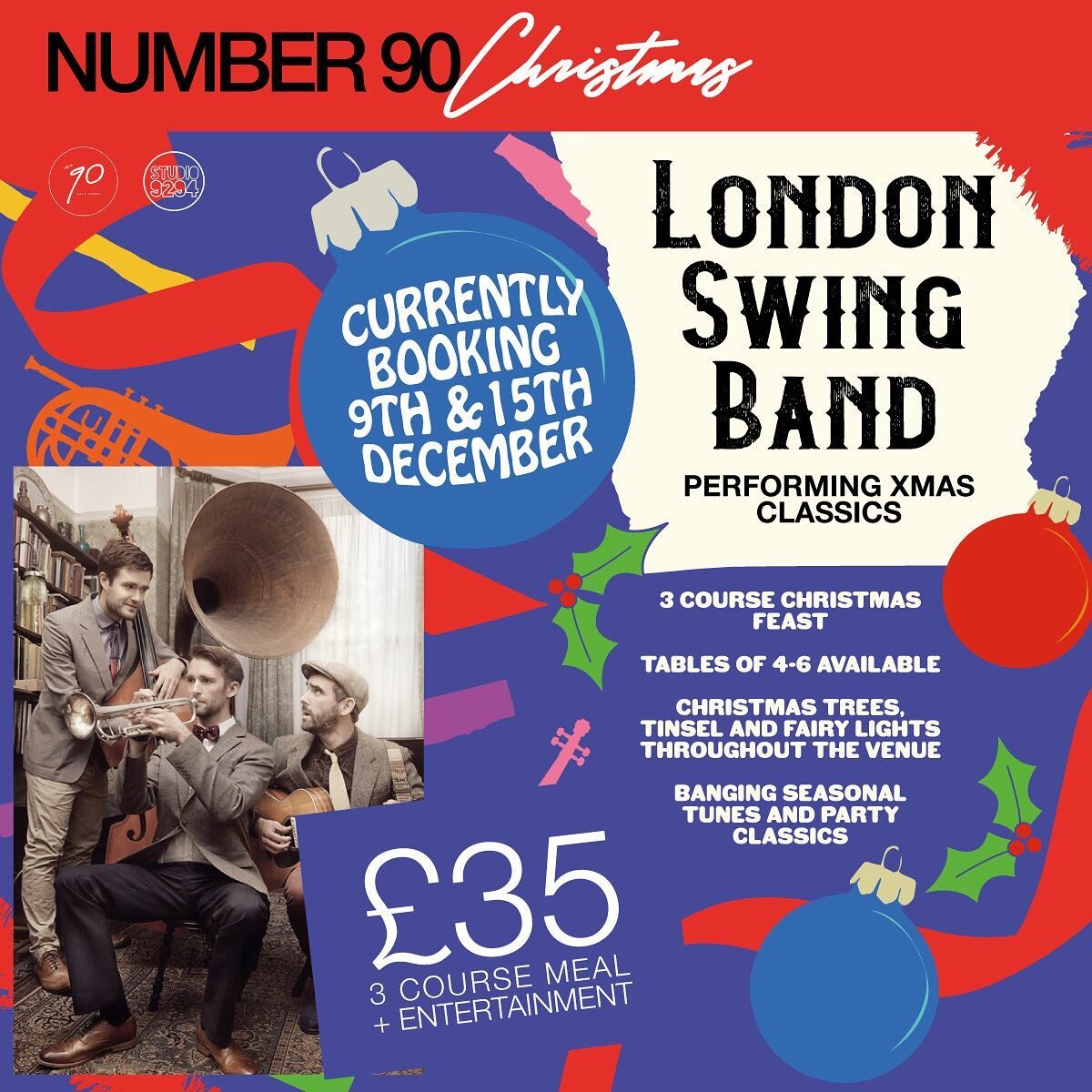 Really looking forward to gigging in front of a live audience again at @number90bar 🎉🎺🎙 

last few tables are available at the 'early bird' price, which will be going up to on Monday evening'. You can also get a complimentary bottle of prosecco pe