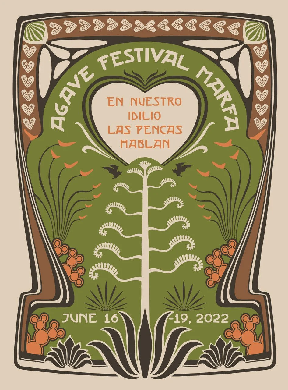 Agave Festival Marfa Poster 2022 — AGAVE FESTIVAL MARFA