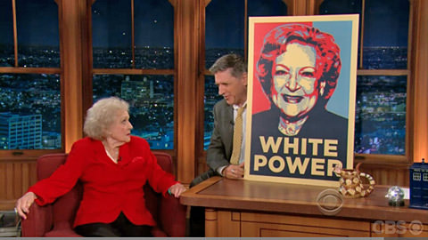 Late Late show with Craig Ferguson CBS - DH Hair Male Grooming - Hair: Craig Ferguson Hair: Betty White