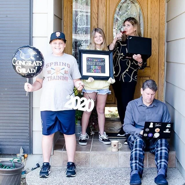 Porch session with this great family! ❤️❤️ Momager keeping it real! They have 5th and 8th grade graduates too! 🎓 #familyphotography #porchsessions #almadenvalley #sanjosephotographer #2020