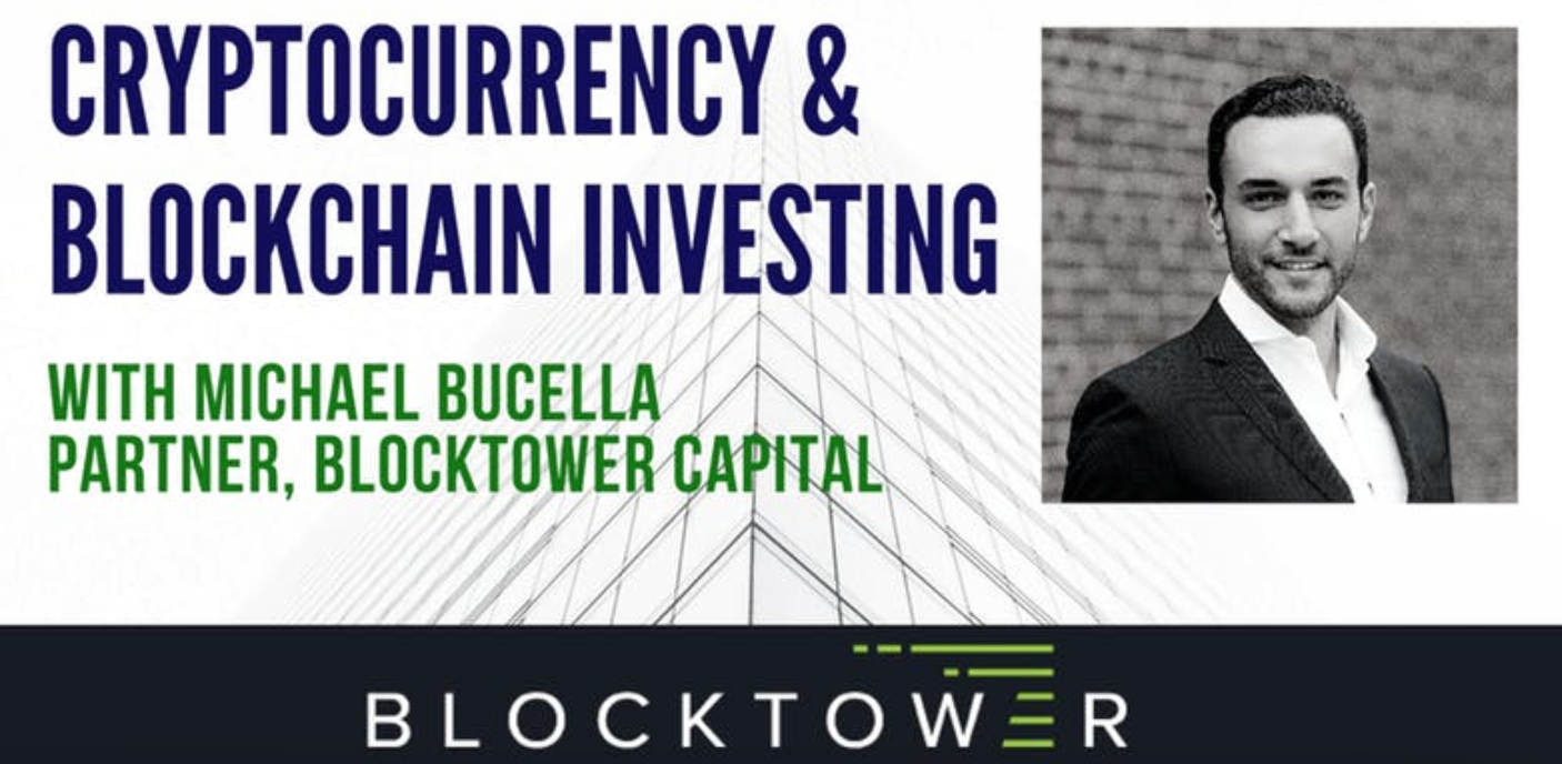 Cryptocurrency and Blockchain Investing with BlockTower Capital — Fordham  FinTech Network
