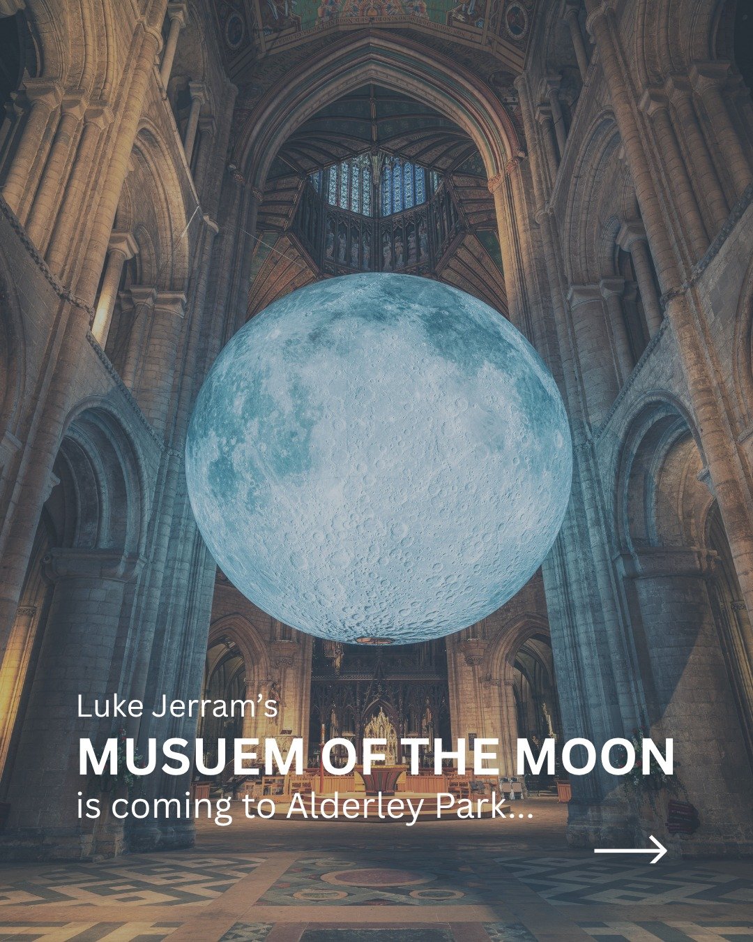 See the Moon like never before &ndash; and completely free &ndash; at Alderley Park this September 🌕⁣
⁣
Luke Jerram&rsquo;s world-famous Museum of the Moon is lighting up Glasshouse from 1st - 20th September, offering a breathtaking lunar experience
