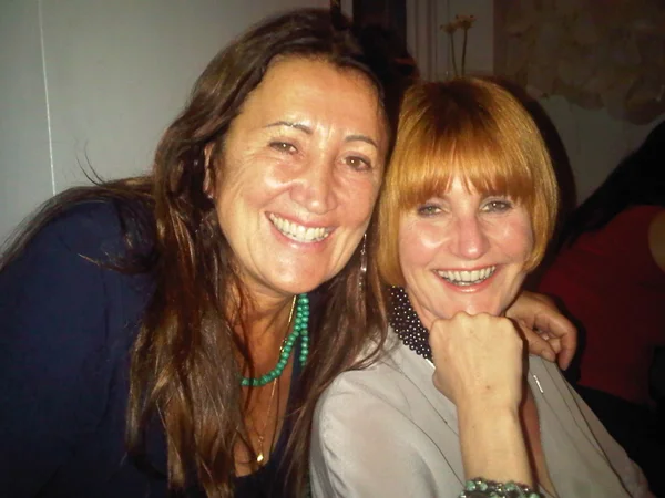 Lynne with friend and 'Queen of Shops' Mary Portas