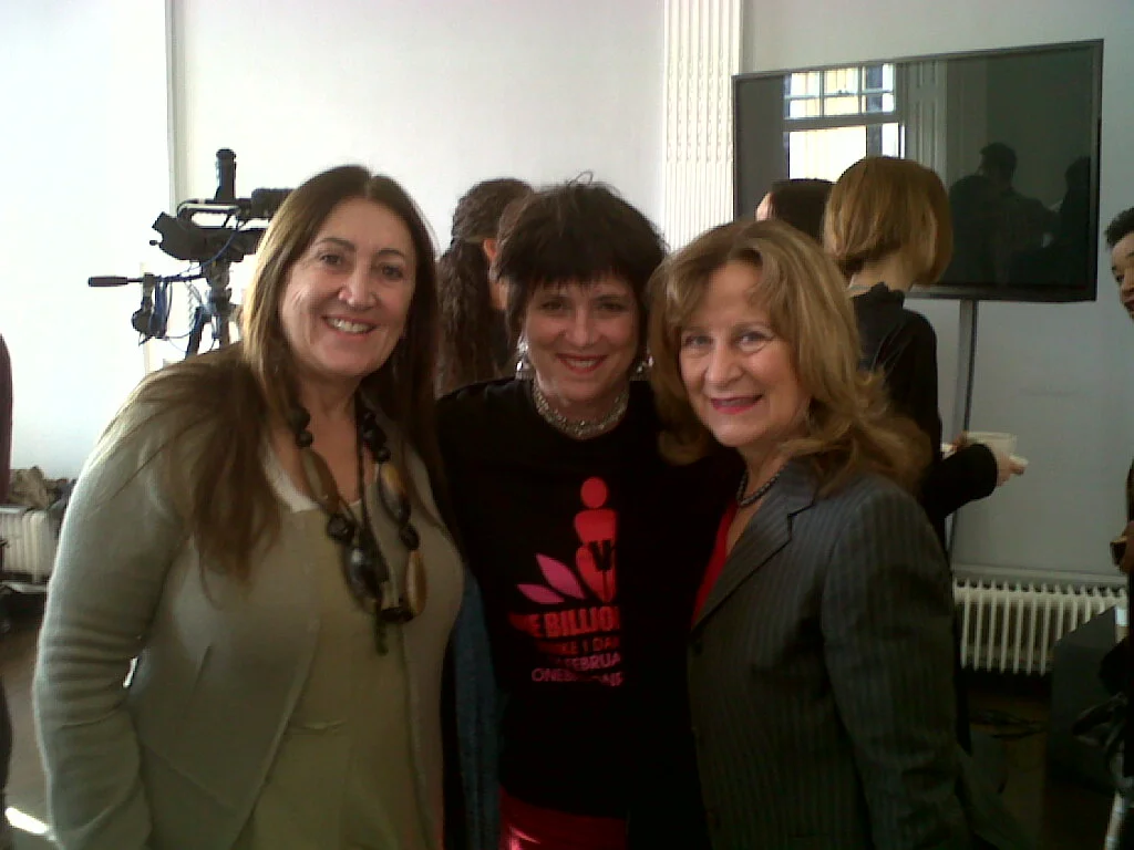 Lynne with V-Day Founder Eve Ensler and Baroness Helena Kennedy