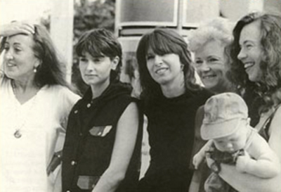 Lynne with Sinead O'Connor, Chrissie Hynde, Baroness Glenys Kinnock and Sarah-Jane Morris at What Women Want