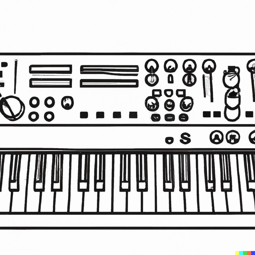 DALL·E 2023-03-17 17.15.32 - an outline illustration of a Moog Minimoog synthesizer in black and white.png