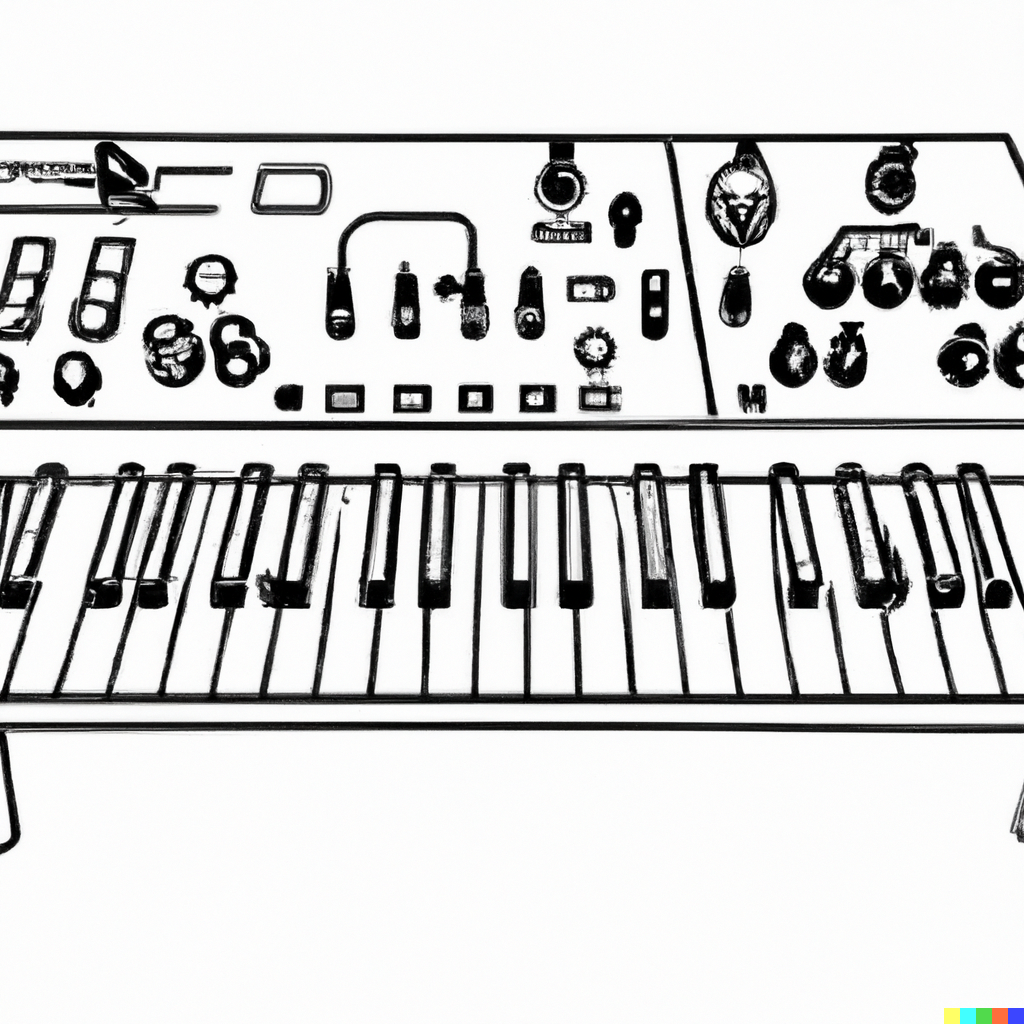 DALL·E 2023-03-17 17.15.37 - an outline illustration of a Moog Minimoog synthesizer in black and white.png