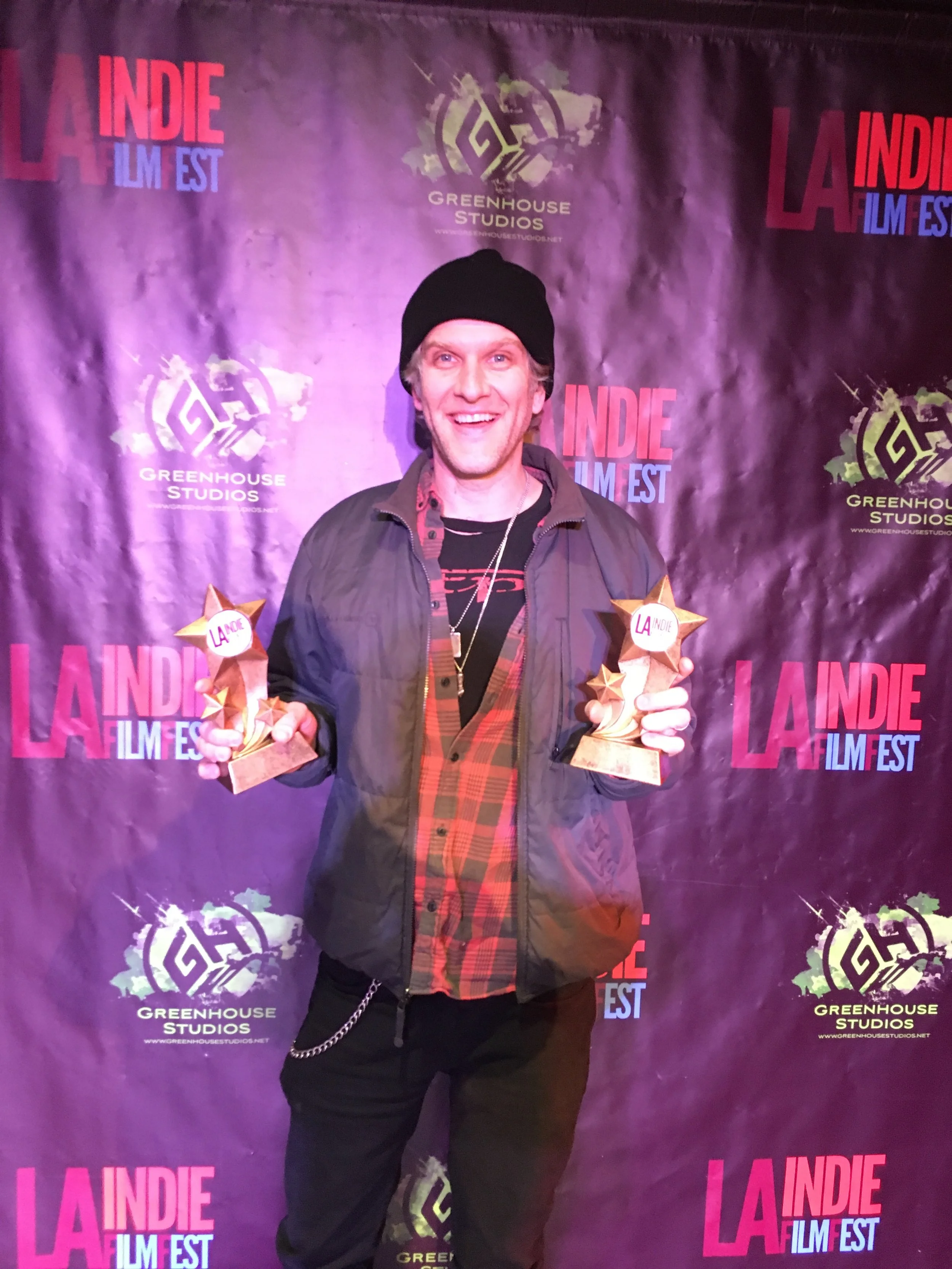  Our pilot “Vicarious”  that I co-wrote, produced, and starred in took home the Best Screenplay and Audience  Award last night at the LA indie Film Fest! Check out the trailer below! 