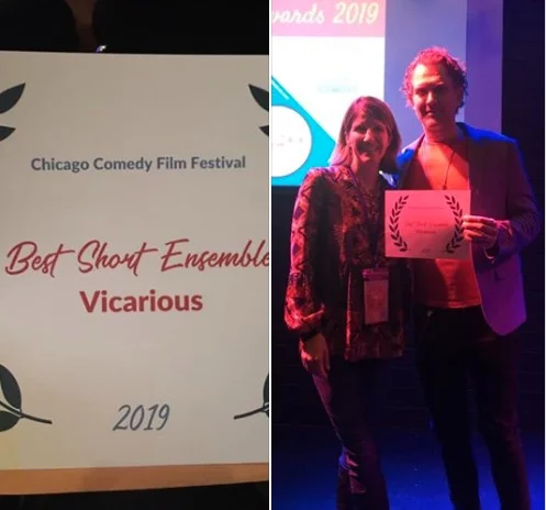 Vicarious wins "Best Short Ensemble" Award at the Chicago Comedy Film fest!