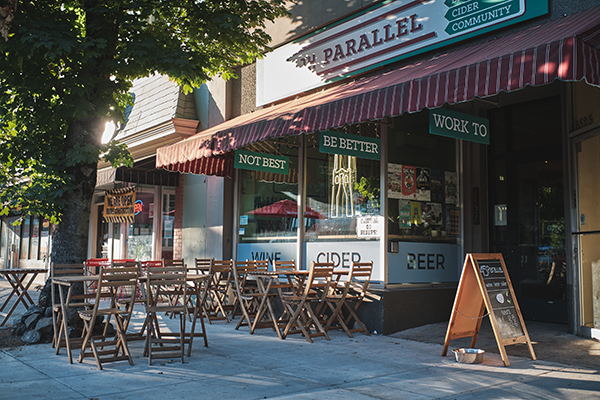 45th Parallel Wines Facade. Photo Credit: Josh Yang