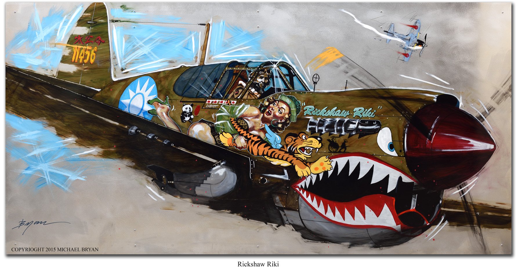 Custom WW2 Aircraft Pin Up & Nose Art by Michael Bryan