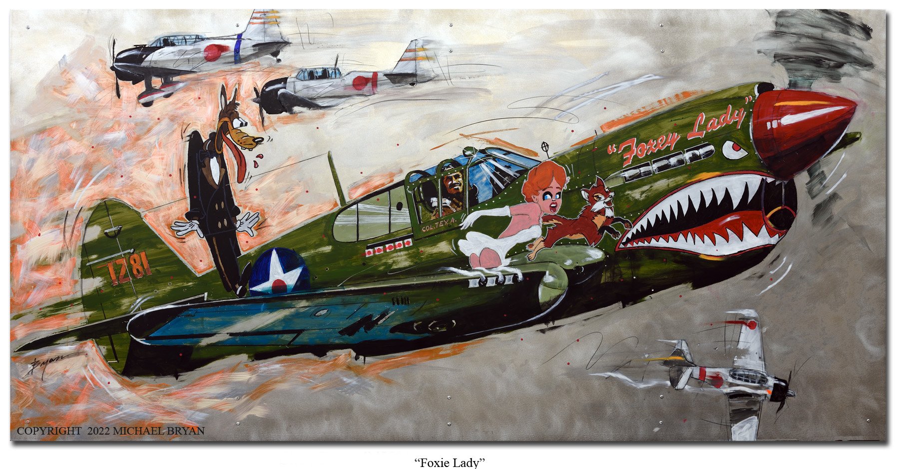 Custom WW2 Aircraft Pin Up & Nose Art by Michael Bryan