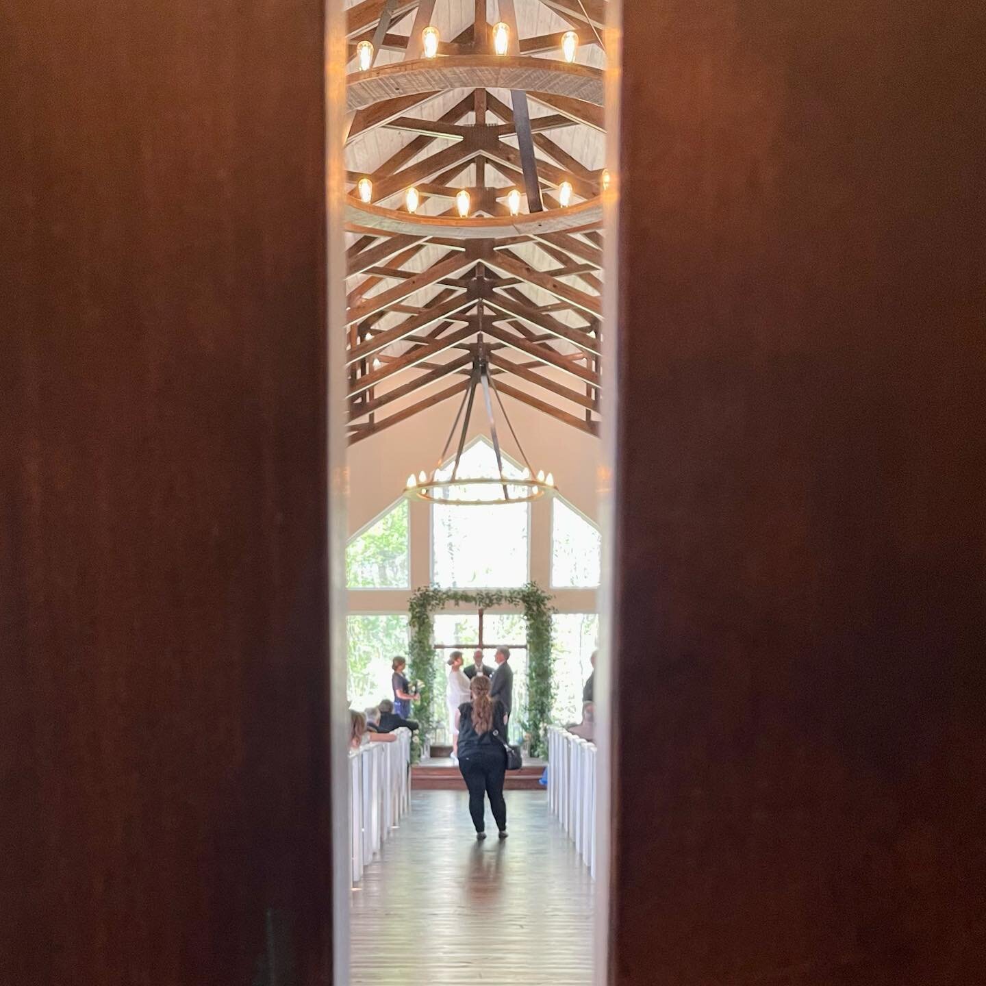 Stealing a peek at this quaint ceremony 💛