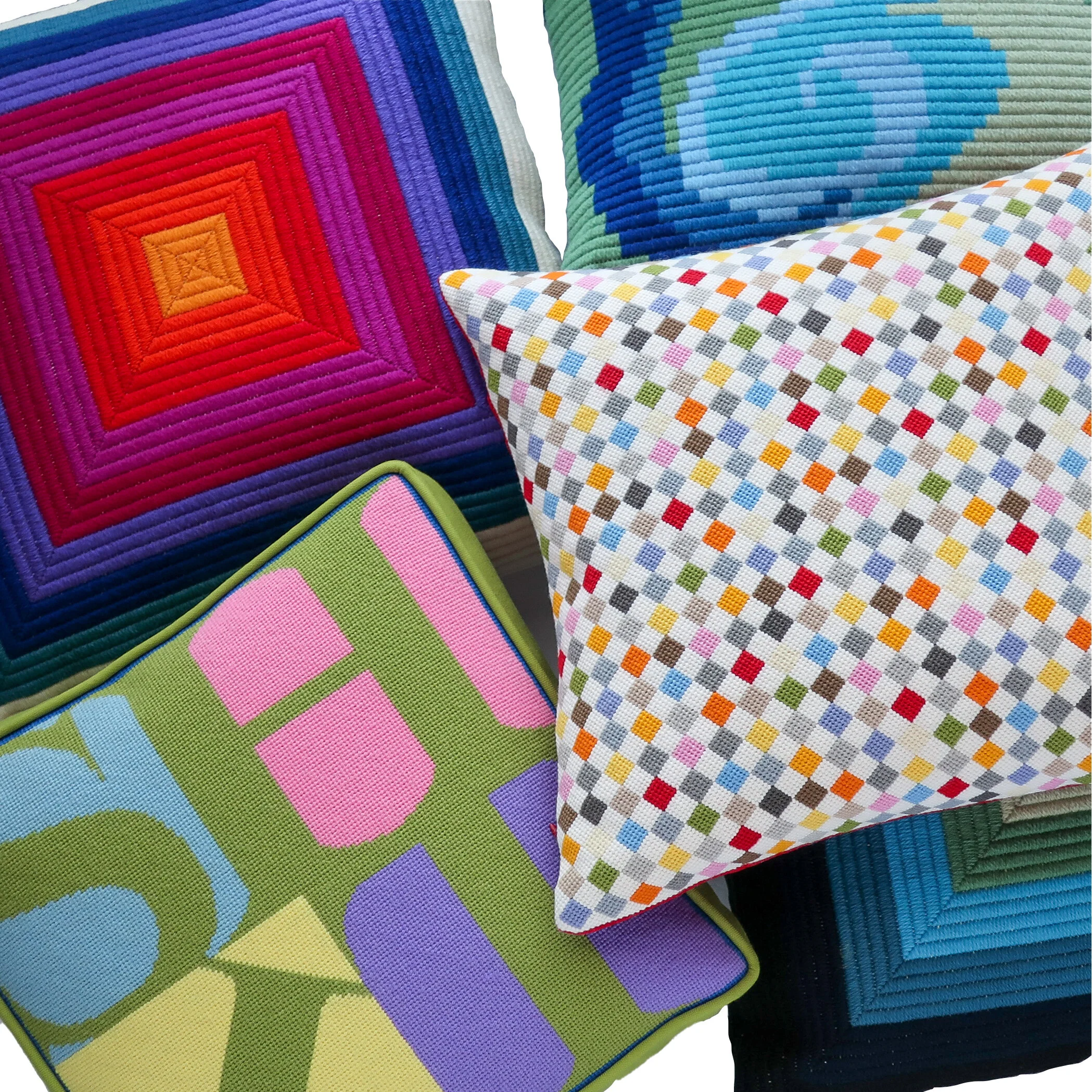 custom needlepoint pillow