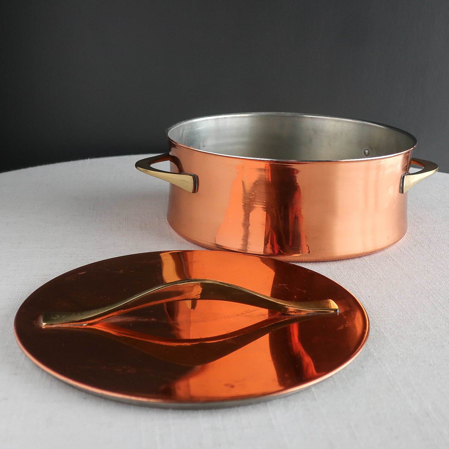 Dansk JHQ Copper Stock Pot With Lid, 7-Quart