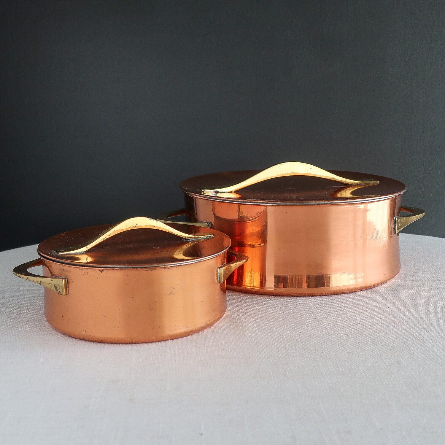 Vintage Dansk Copper Saucepan, circa 1960 - Large 3.5 Quart — Jeni