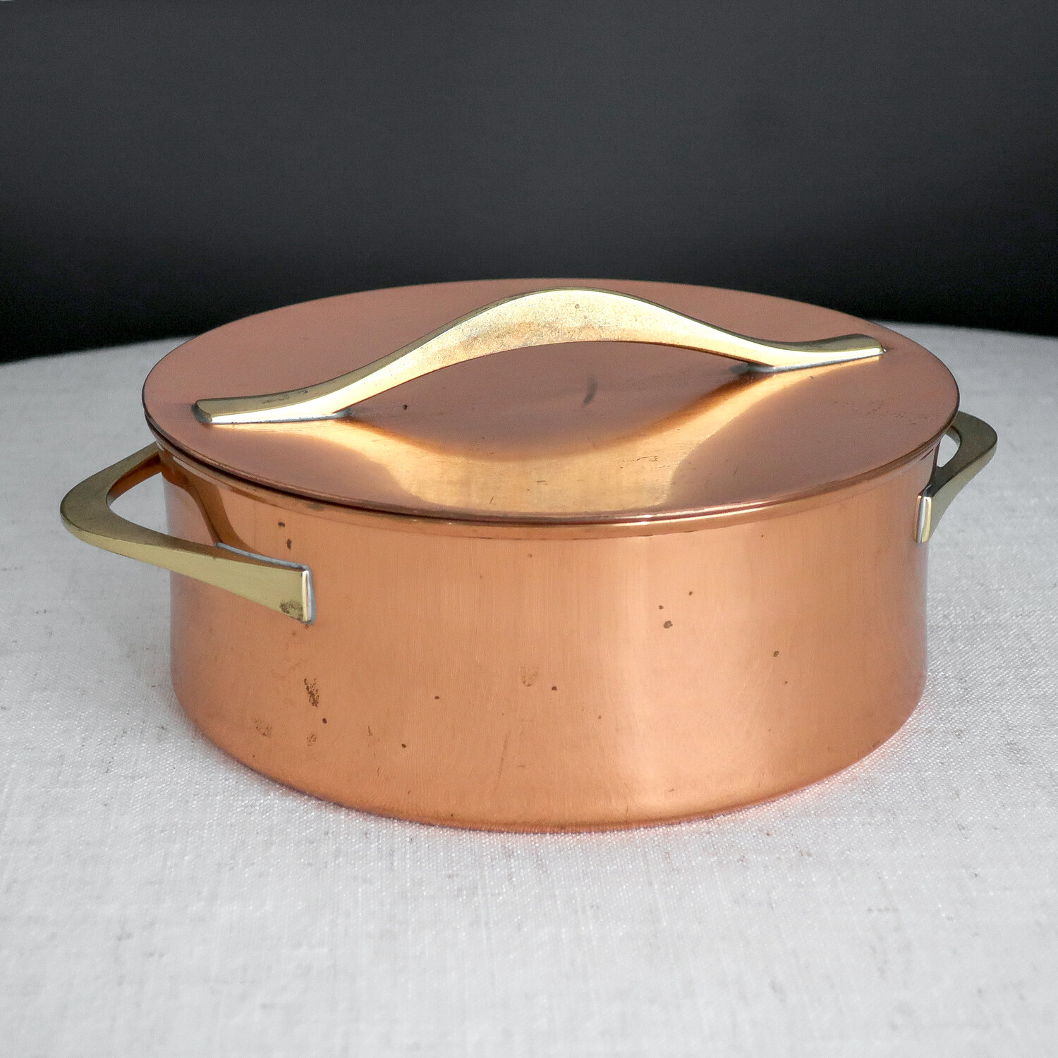 Vintage Dansk Copper Saucepan, circa 1960 - Medium Quart — Jeni Sandberg