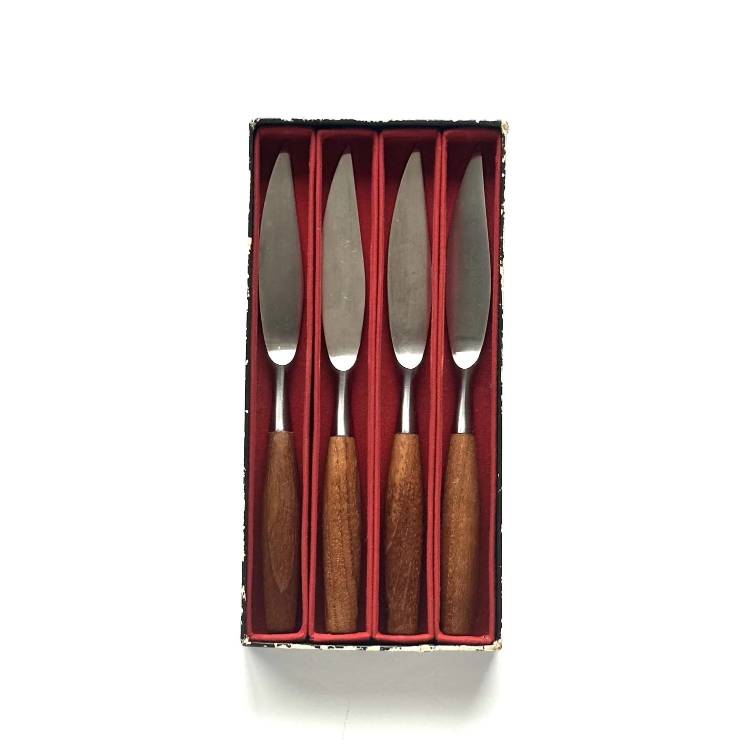 Vintage Dansk Fjord Fruit Knives - Set of Four in Original Box