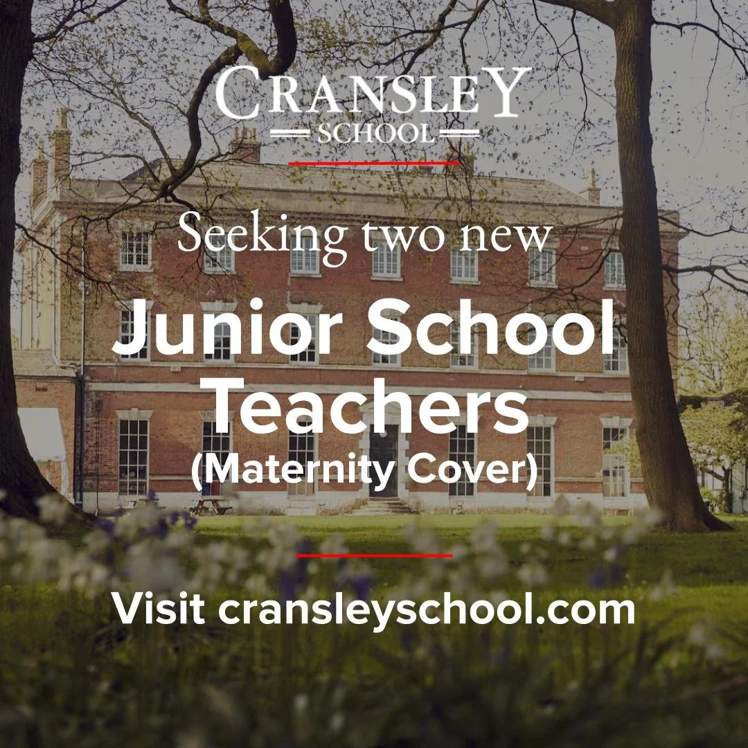 ✨ Join the Cransley School Family! ✨

We are seeking two inspirational Junior School Maternity Cover Teachers to join our vibrant team! This is a fantastic full-time opportunity, suitable for ambitious Early Career Teachers (ECTs), to teach a full-ti