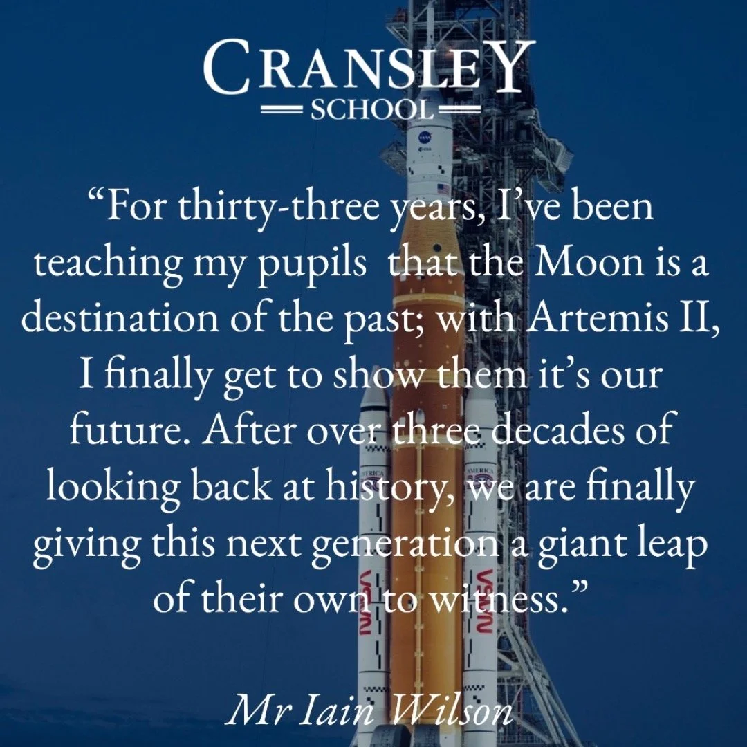 Cransley pupils will be onboard Artemis 2 as launches in the coming hours. Over 100 pupils&rsquo; names are included in a special file stored on the hard drive of the Integrity capsule on its historic mission to the moon, as Humans venture beyond, tr