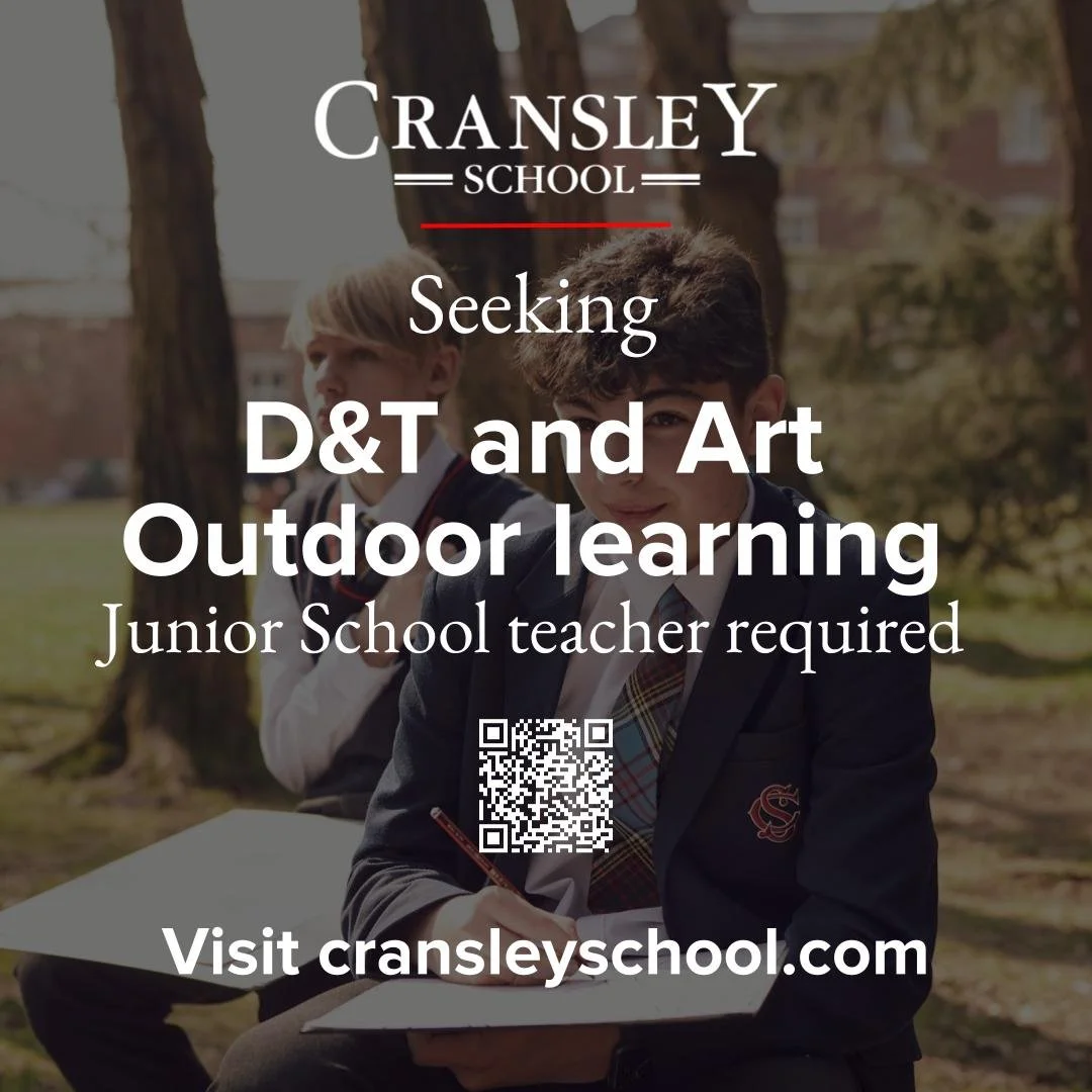 Are you a creative visionary who can move seamlessly from a state-of-the-art Food &amp; Nutrition suite to a muddy, thriving community farm?

Cransley School is seeking an inspirational and versatile practitioner to join our Junior School team. 

Thi