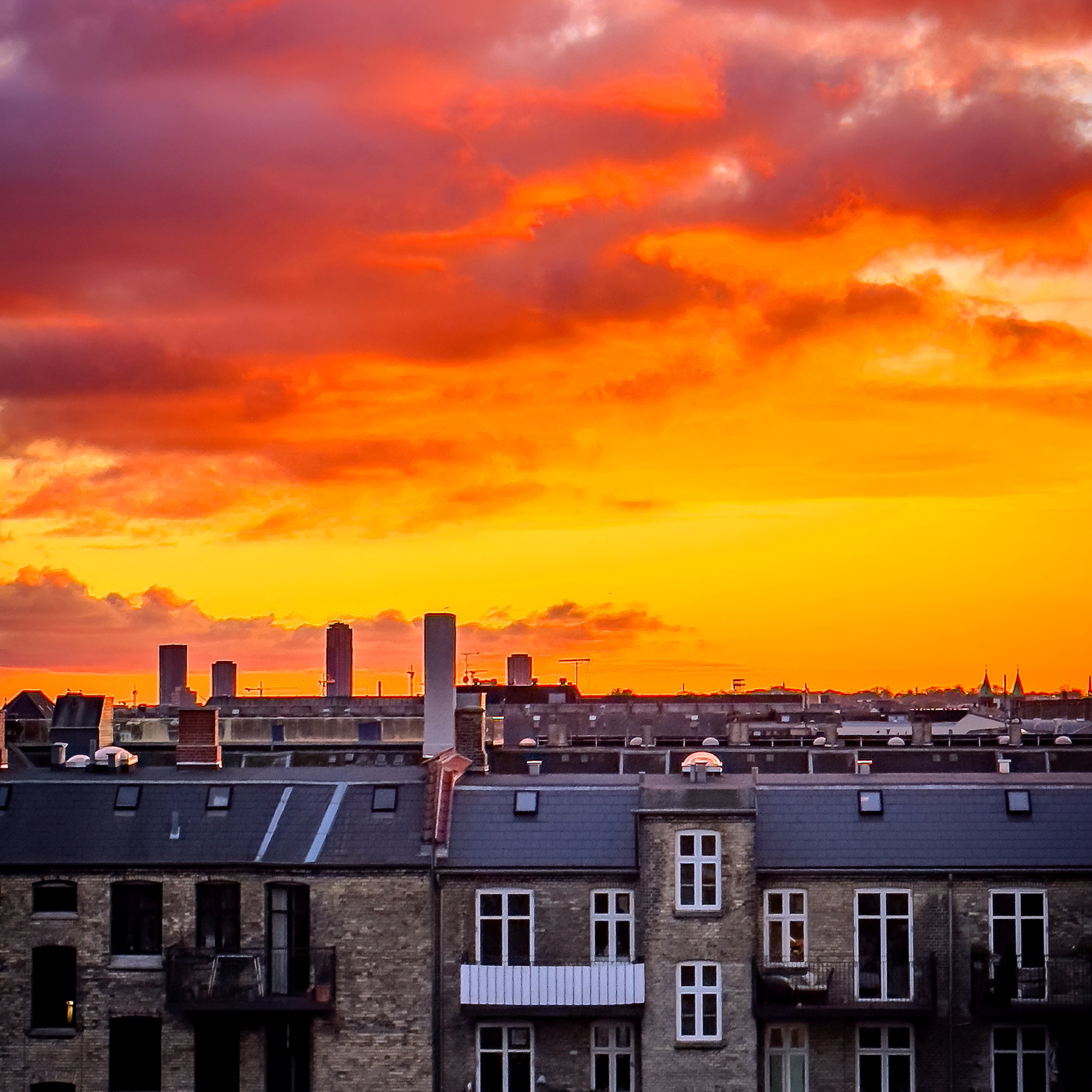 Østerbro Sunset Sky