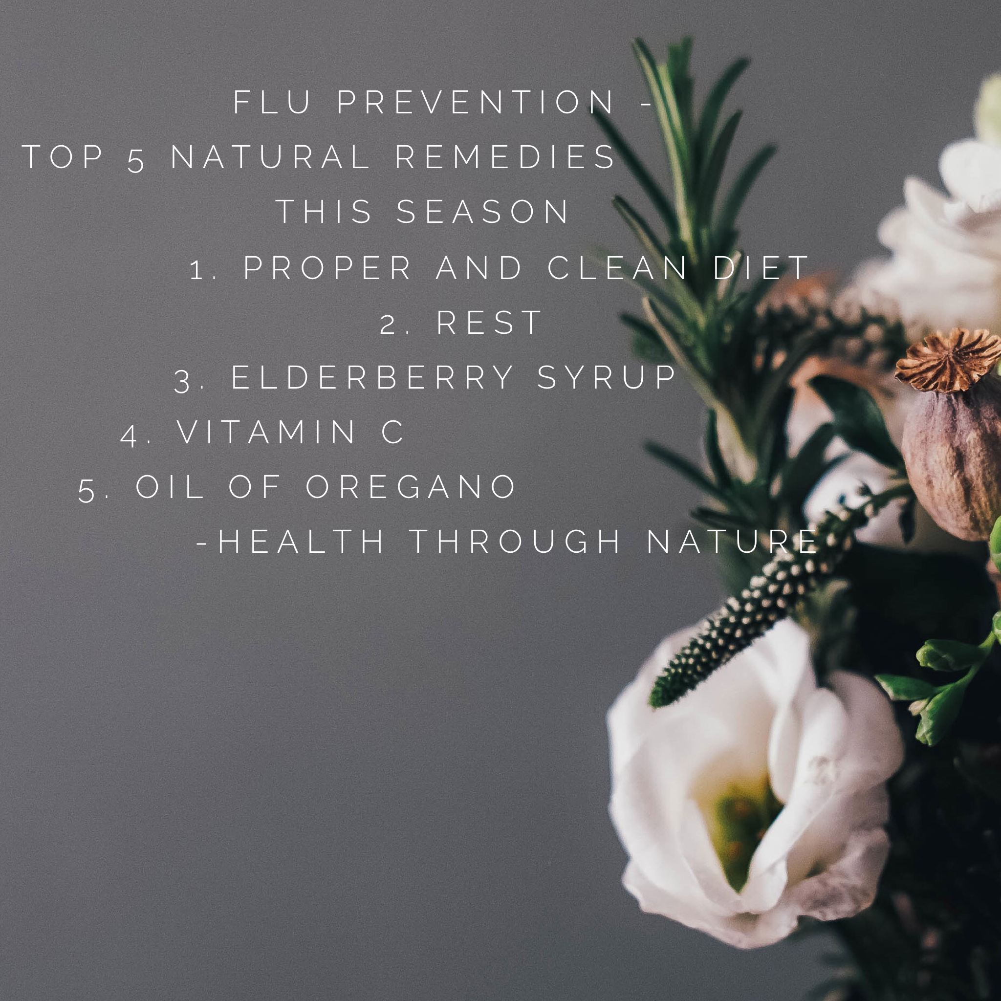 Flu Prevention - Top 5 Natural Remedies