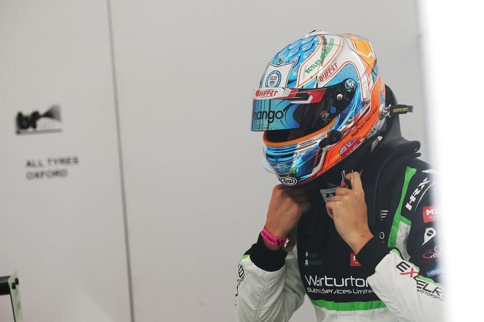 The helmet is going back on for one last time in 2020 can anyone guess the race car I&rsquo;m driving tomorrow 😬😬