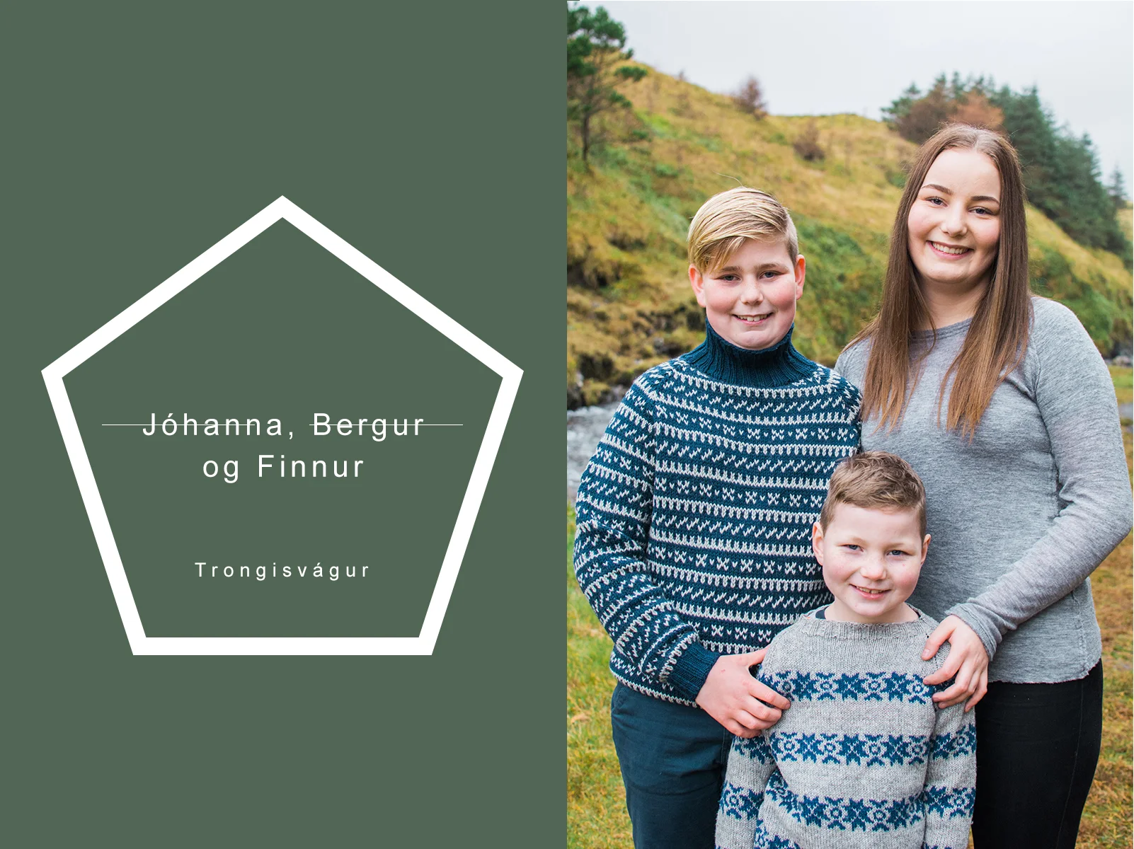 Jóhanna, Bergur, Finnur and Hilaria