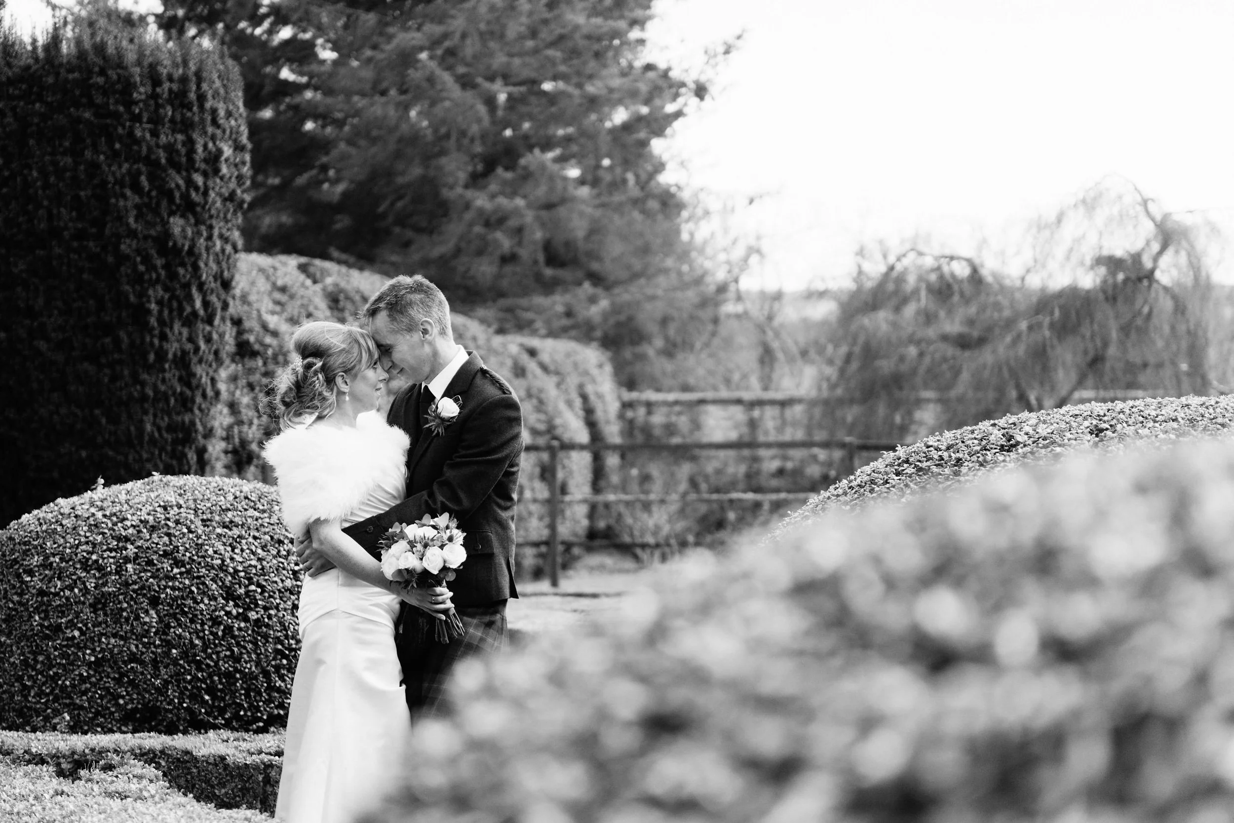 A walled garden walk: Declan & Gayle Pittodrie House Hotel