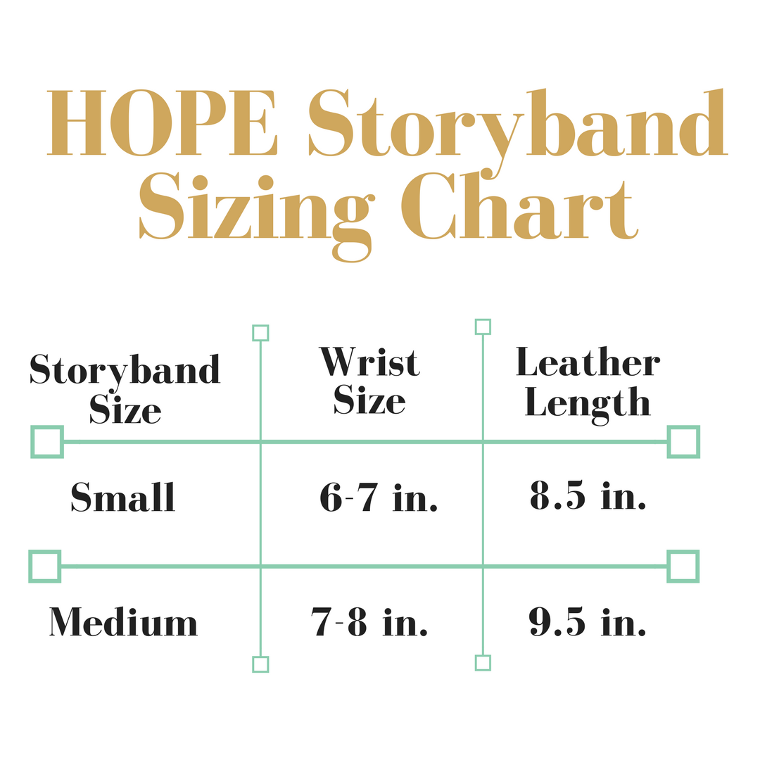 HOPE Storyband, Sizing chart