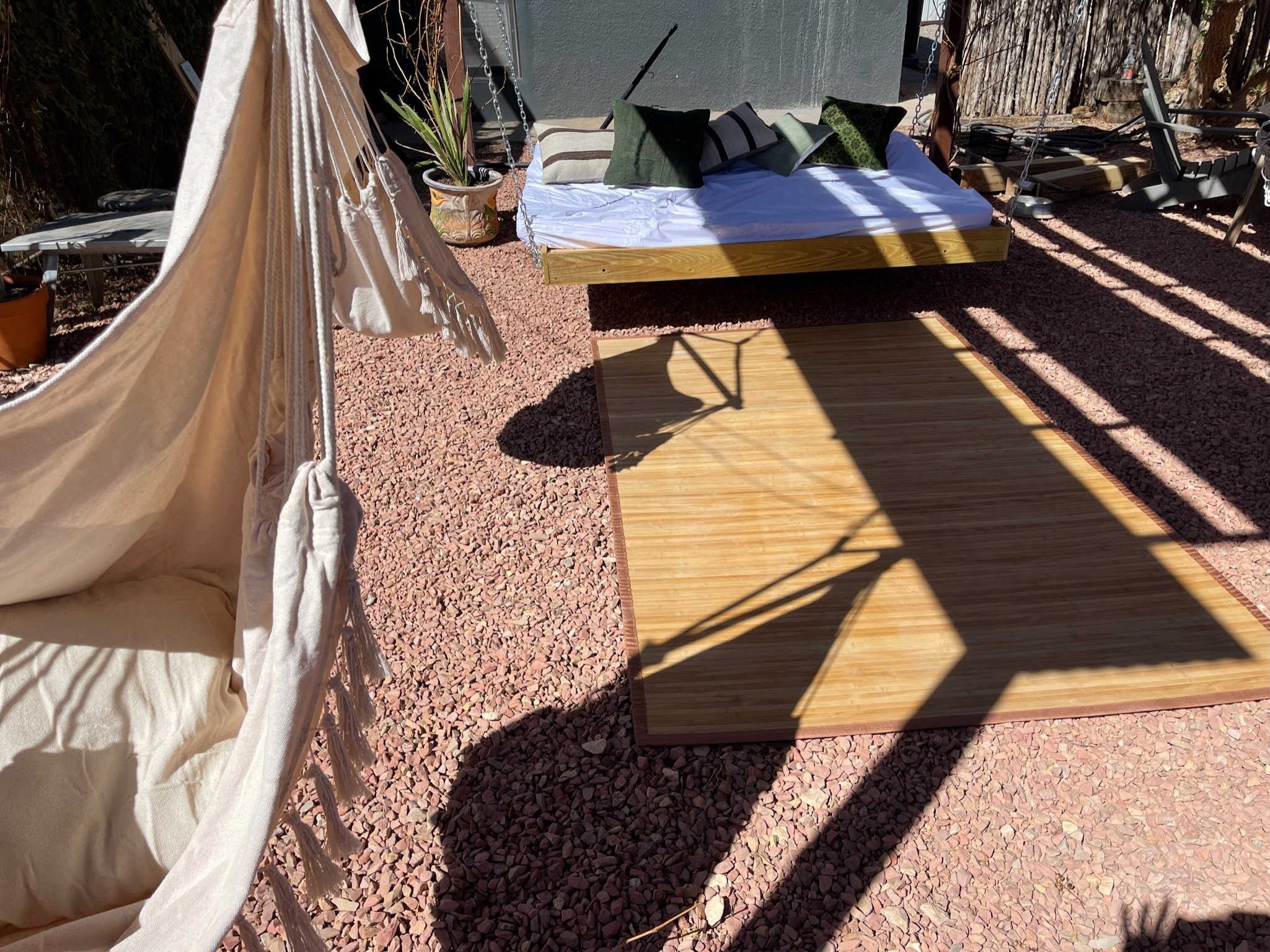 Outdoor Bed and Swings.JPG