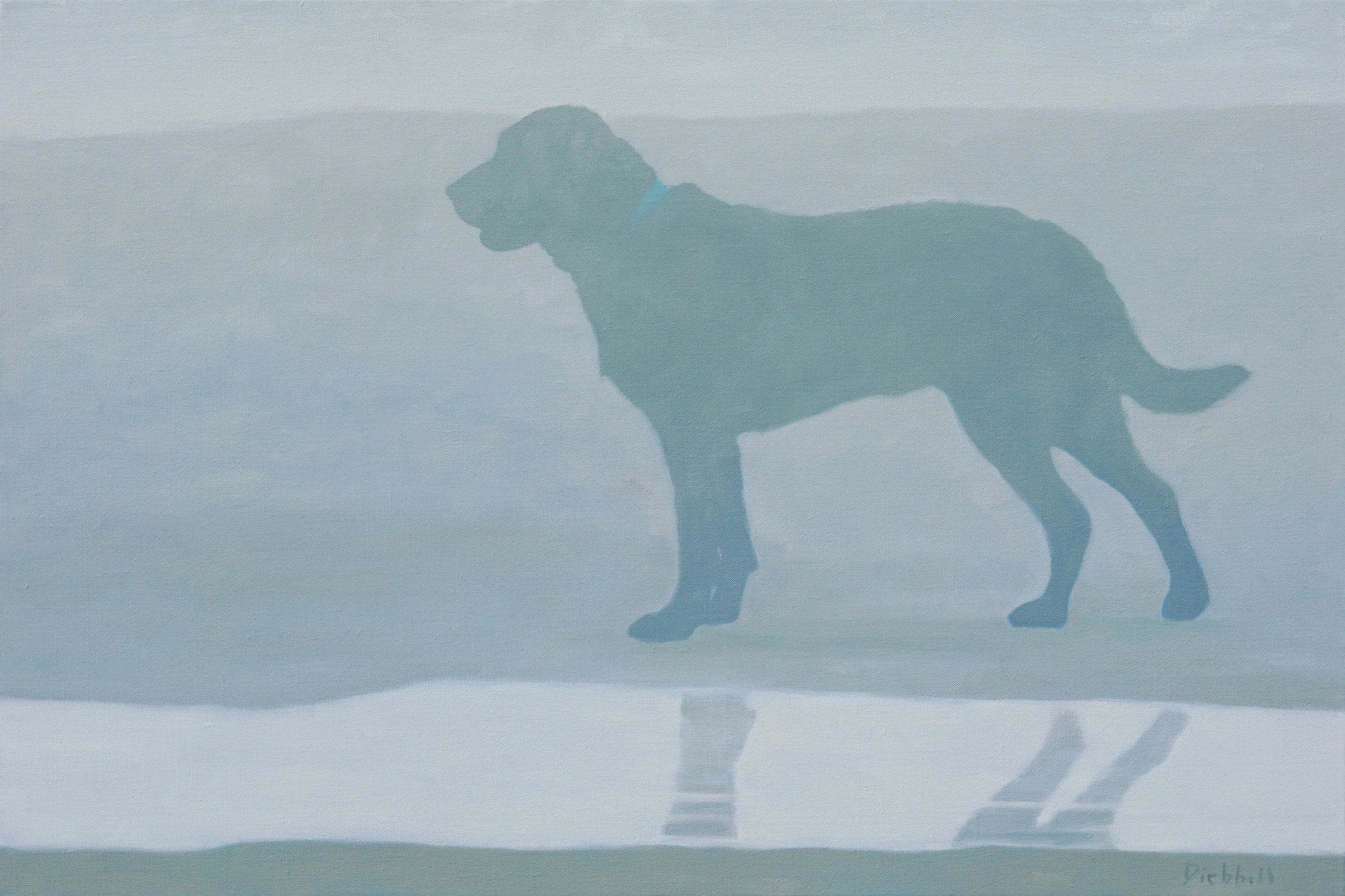 lab in fog ・ 24 x 36