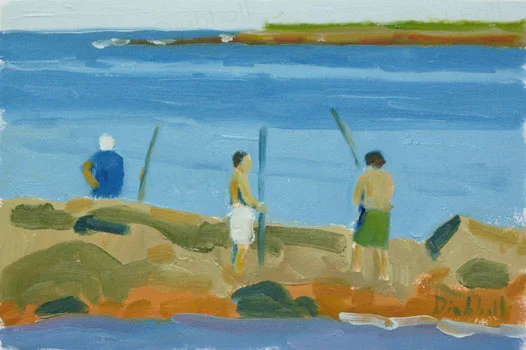 fishing at pebble