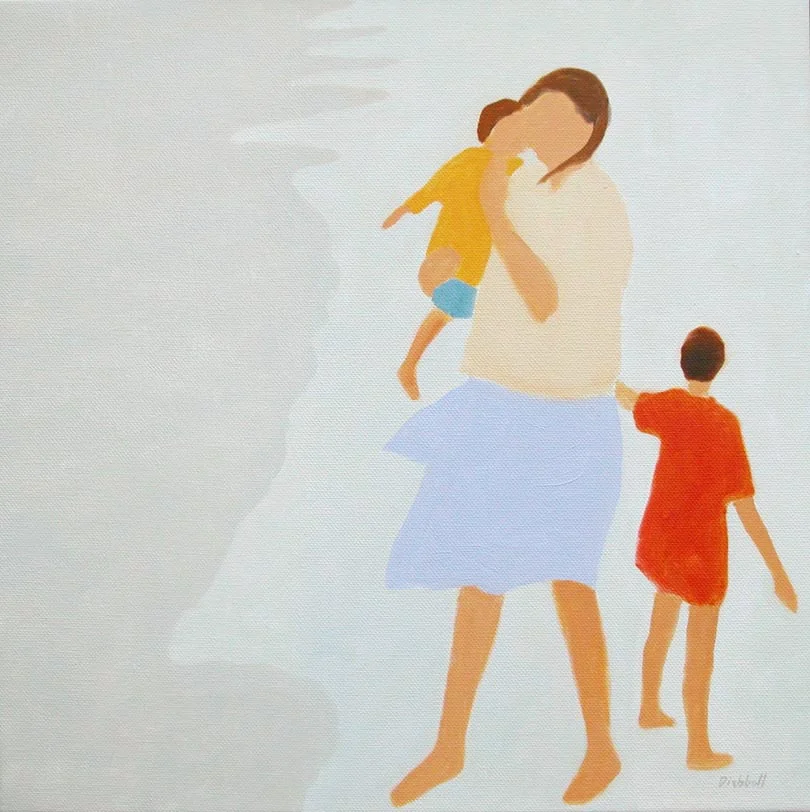 beach mother
