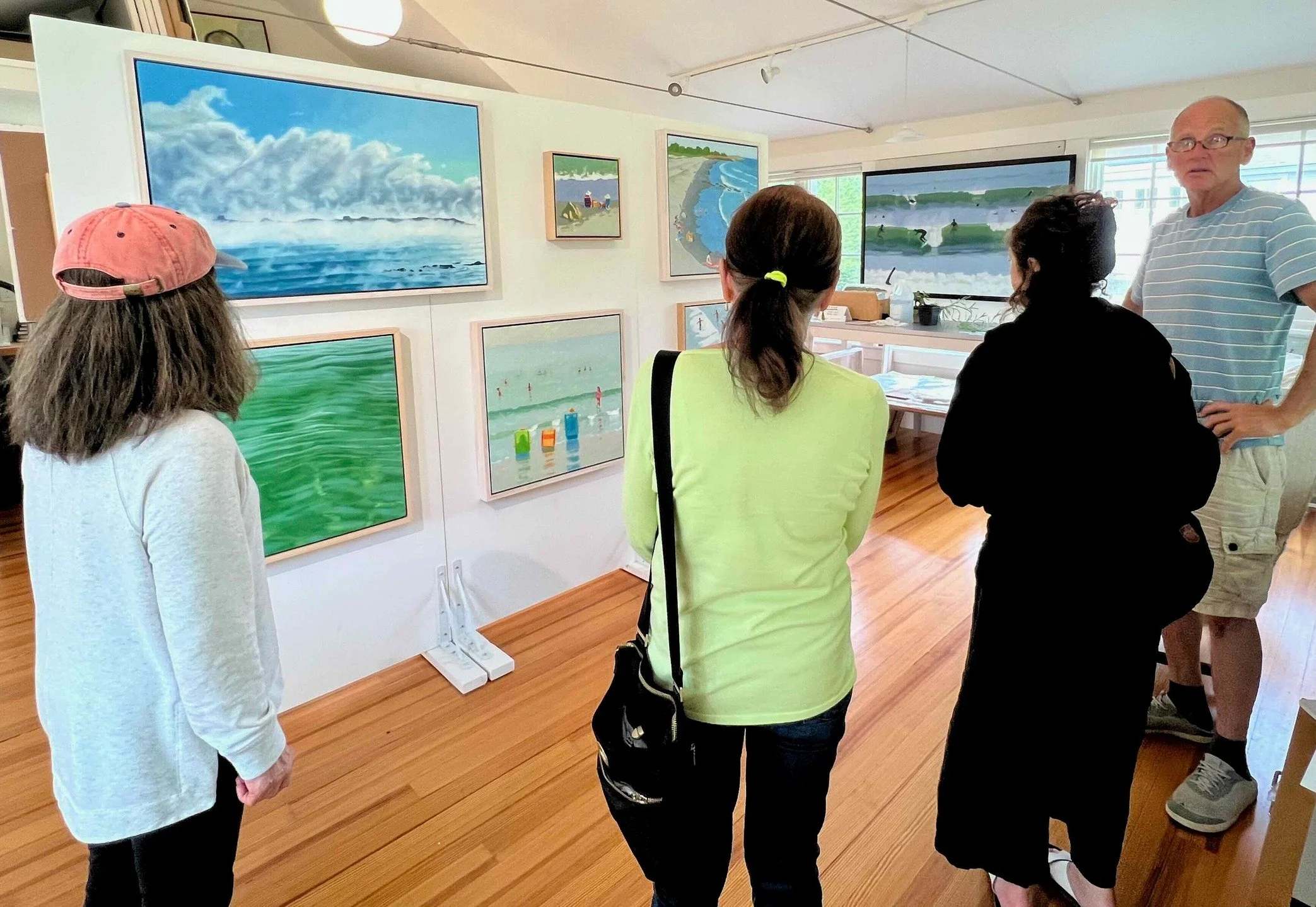 OPEN STUDIO TOMORROW - Sat &amp; Sun, June 7-8, 10am-5pm

Some friends came by for a sneak peek today for the Cape Ann Artisans open studio tour, free and self-guided. Get the brochure and map on the CapeAnnArtisans.com website.

#robdiebboll&nbsp;#p