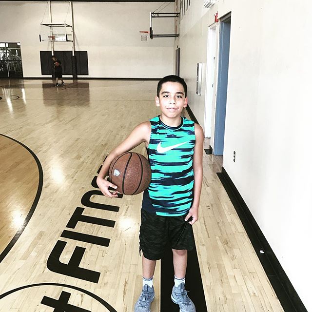 Lil man ... @giosgotgame 
Played with big dogs today ! Held his own 5 points and a block 💪🏼😆!!
Fun day ! Getting up shots ! 
@24hourfitness 
#hitsvillebasketball #hitsvillehoops #hitsvilleallday #basketball #hoops #bball #ballislife #work #skills 