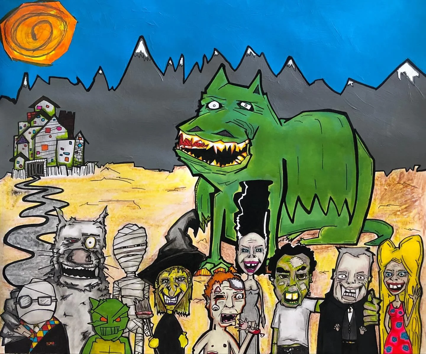 Happy Halloweener 

Here&rsquo;s some spooky shit and or spooky inspired shit. 

One time someone told me that my #art was spooky 
I was all like &ldquo;nuh huh&rdquo;
Then I looked at it.
So.
Yeah.
Whatever.
#happyhallowen 
#artwork
#indianapolis
#s