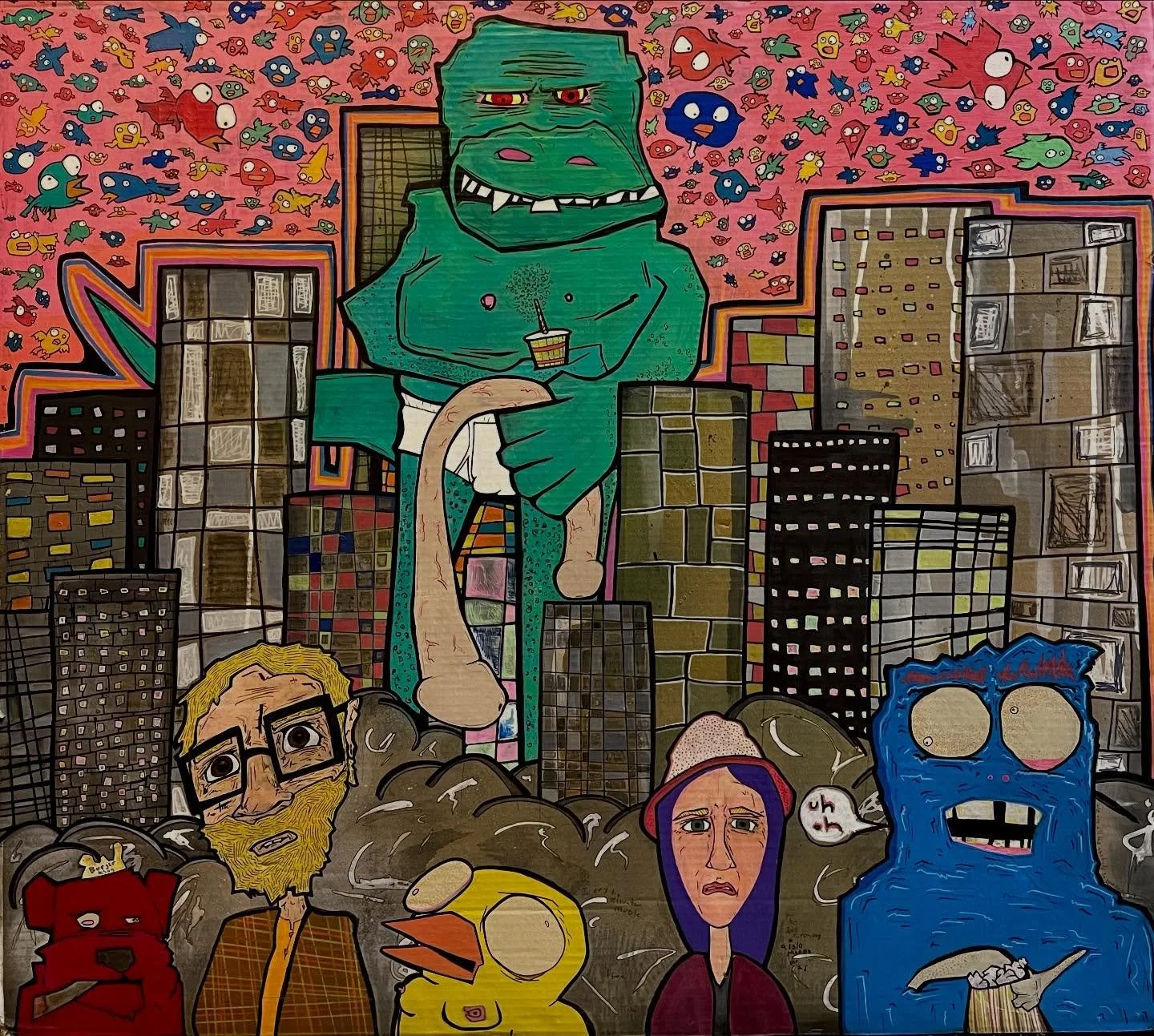 In case anyone was wondering.

&ldquo;Dongzilla&rdquo; is still for sale on my website 

It would make a great Mother&rsquo;s Day gift.

Or for a wedding.

Or even an anniversary.

Anyway.

Go to my website.

And buy some art.

And now for a limited 