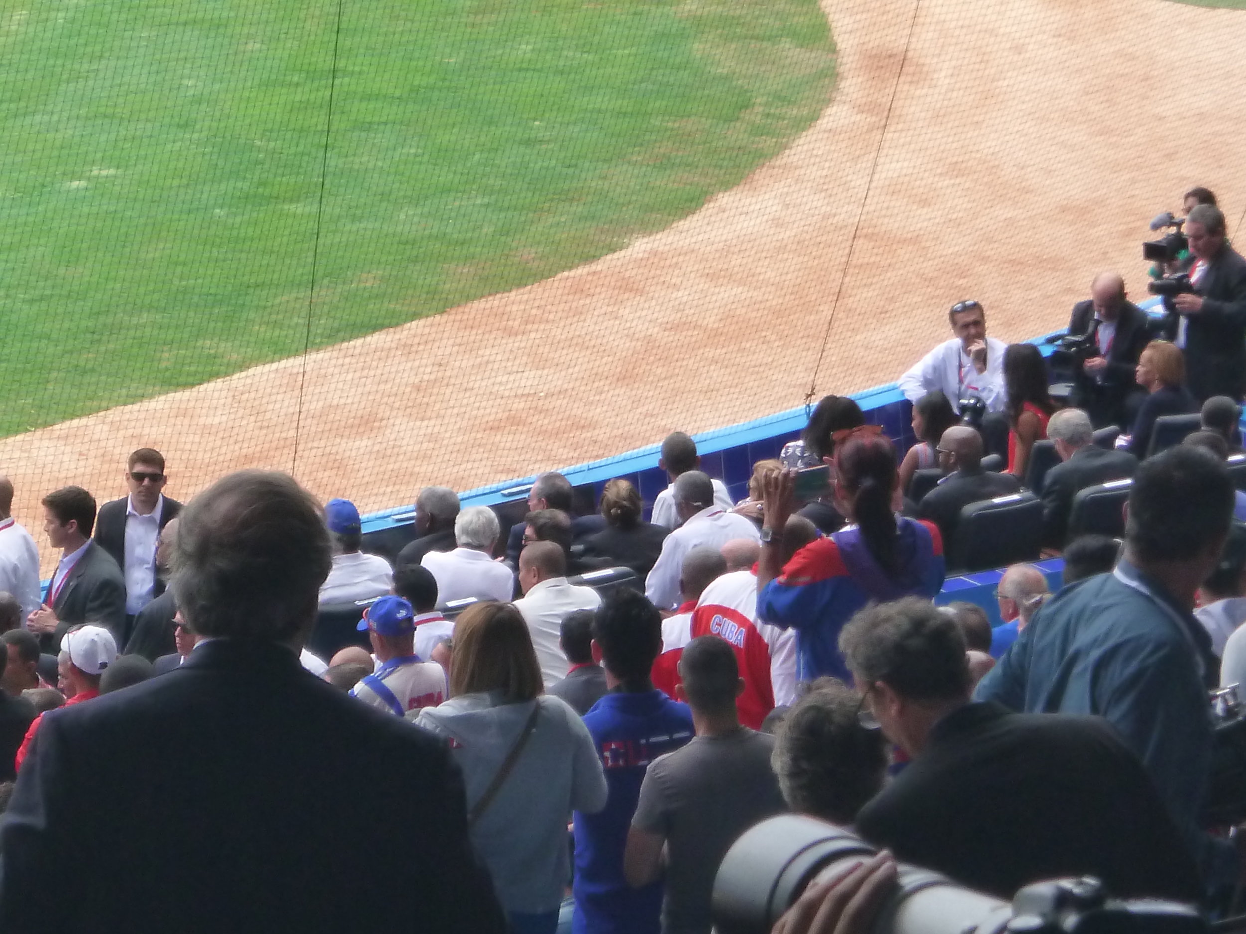 Two Presidents at the Ballpark